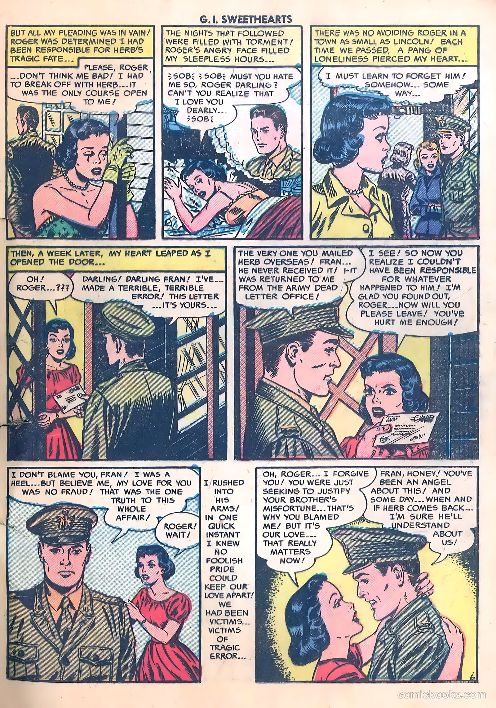 G.I. Sweethearts #36 (1953) — page 17 of 37