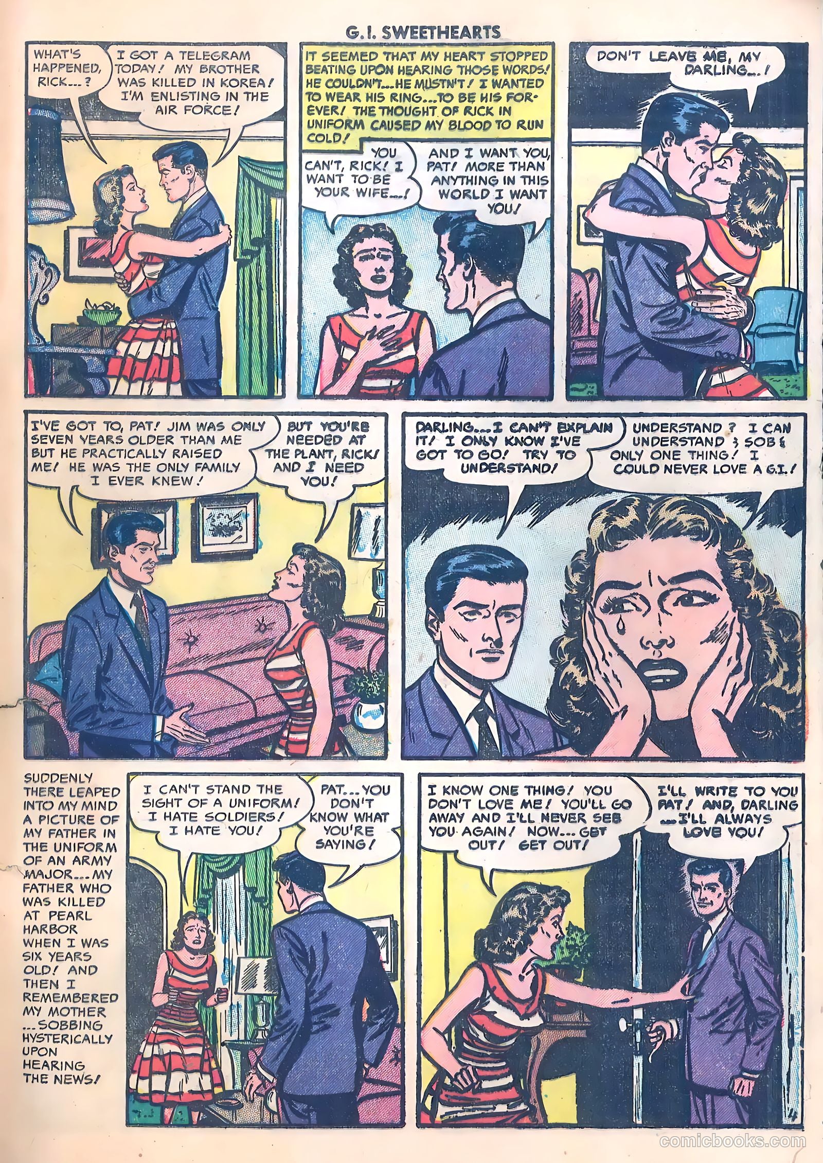 G.I. Sweethearts #36 (1953) — page 21 of 37