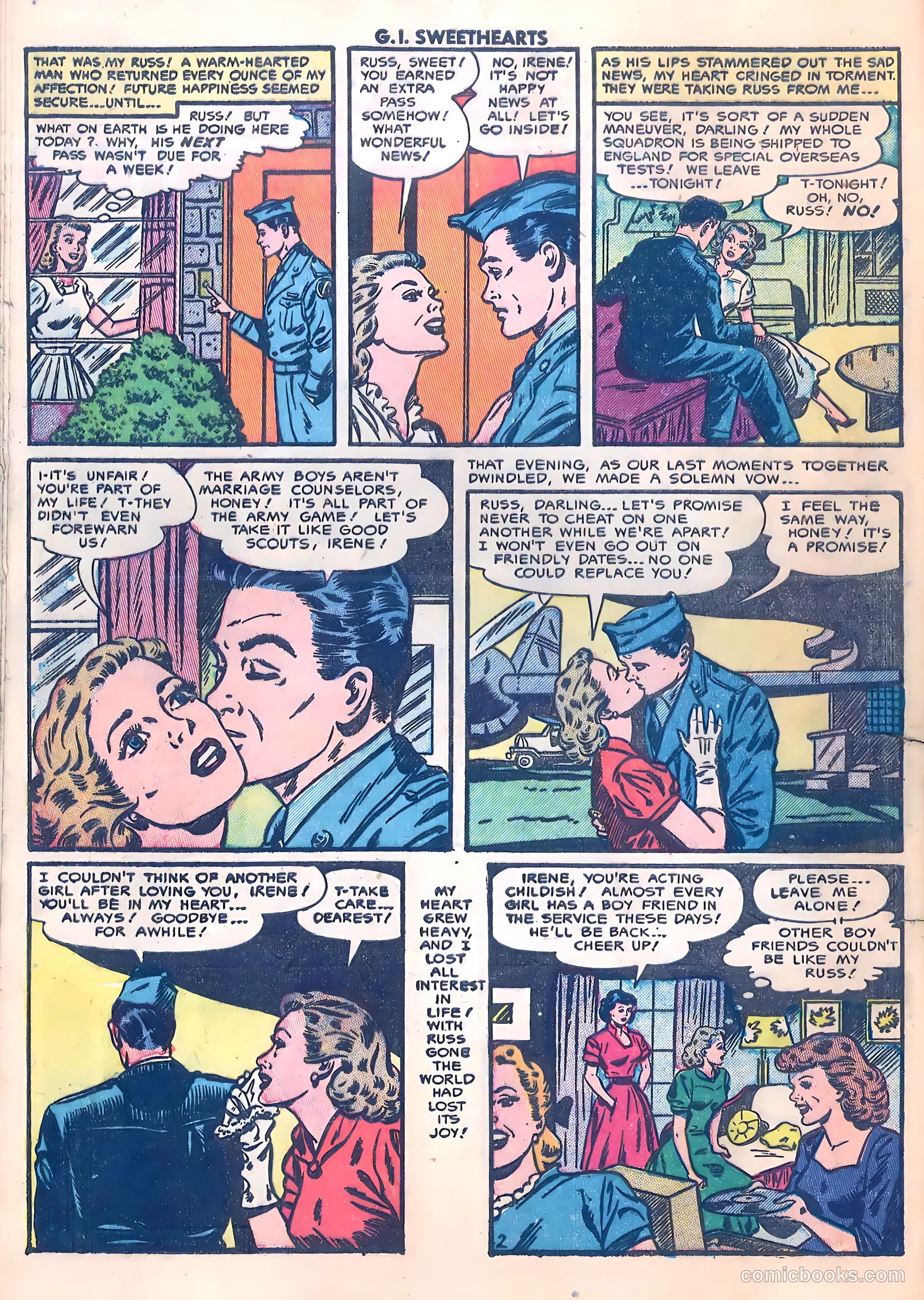 G.I. Sweethearts #36 (1953) — page 28 of 37