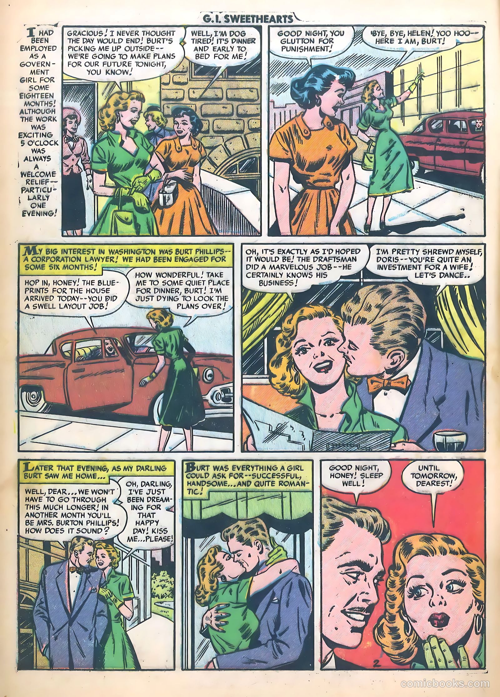 G.I. Sweethearts #37 (1954) — page 4 of 37