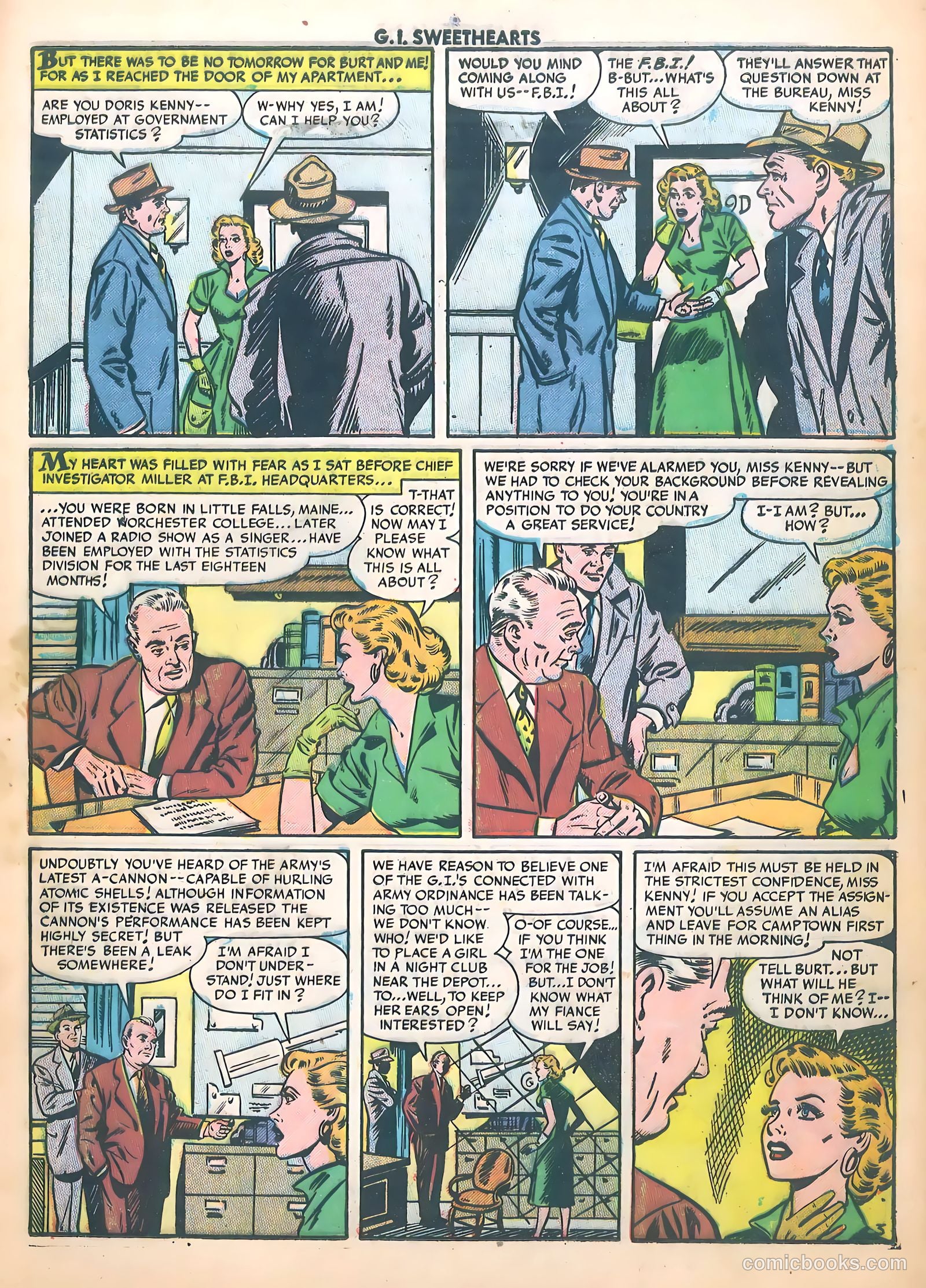 G.I. Sweethearts #37 (1954) — page 5 of 37