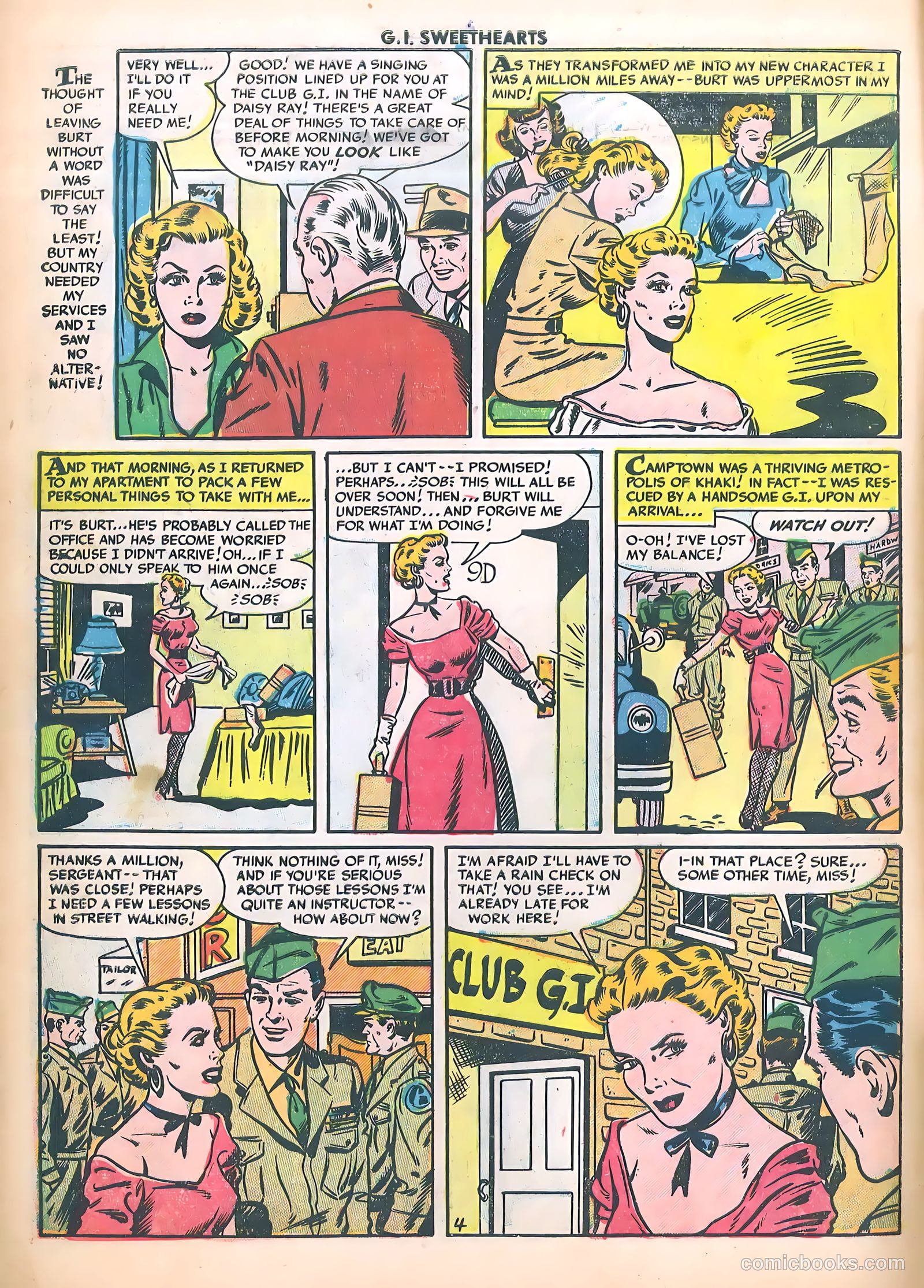 G.I. Sweethearts #37 (1954) — page 6 of 37