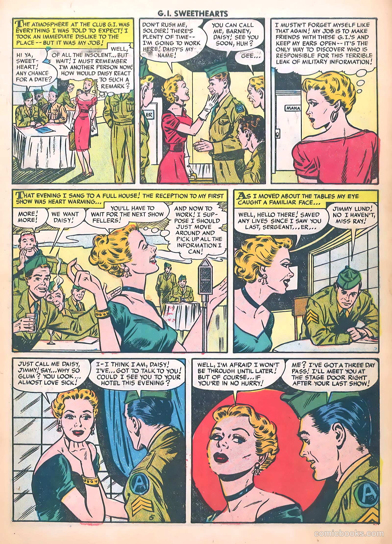 G.I. Sweethearts #37 (1954) — page 7 of 37