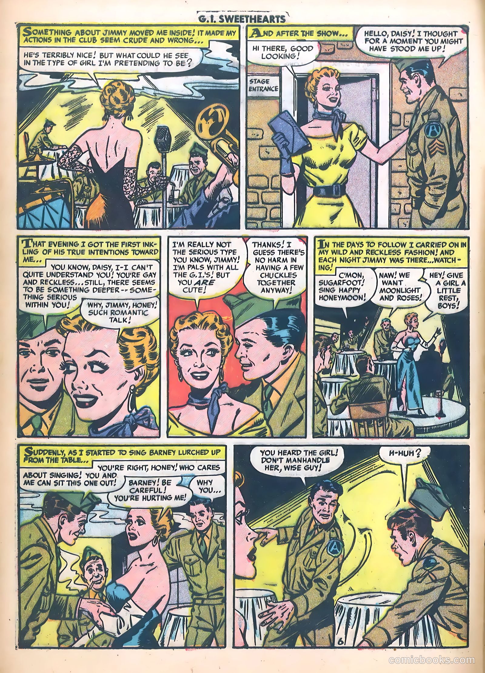 G.I. Sweethearts #37 (1954) — page 8 of 37