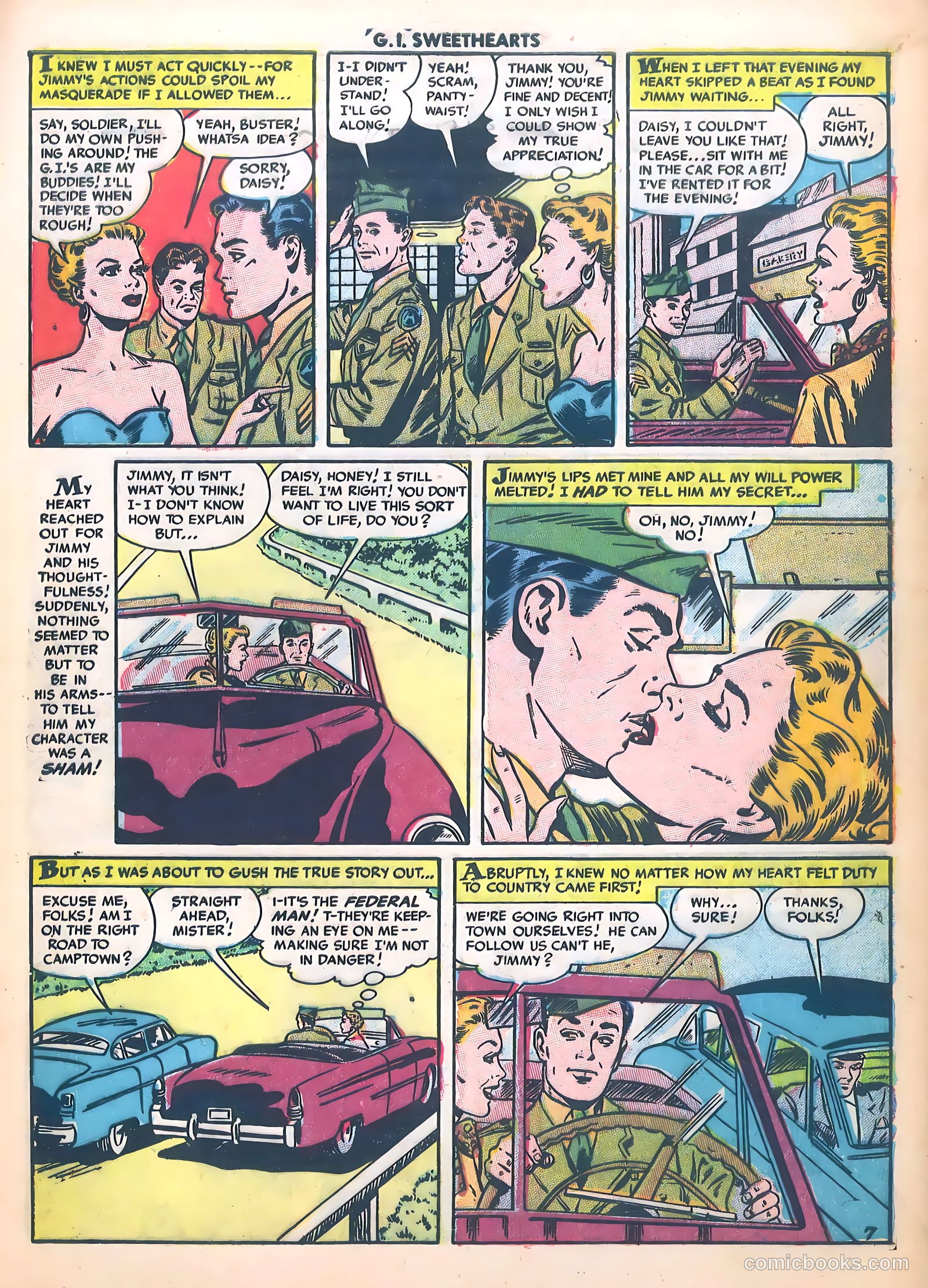 G.I. Sweethearts #37 (1954) — page 9 of 37