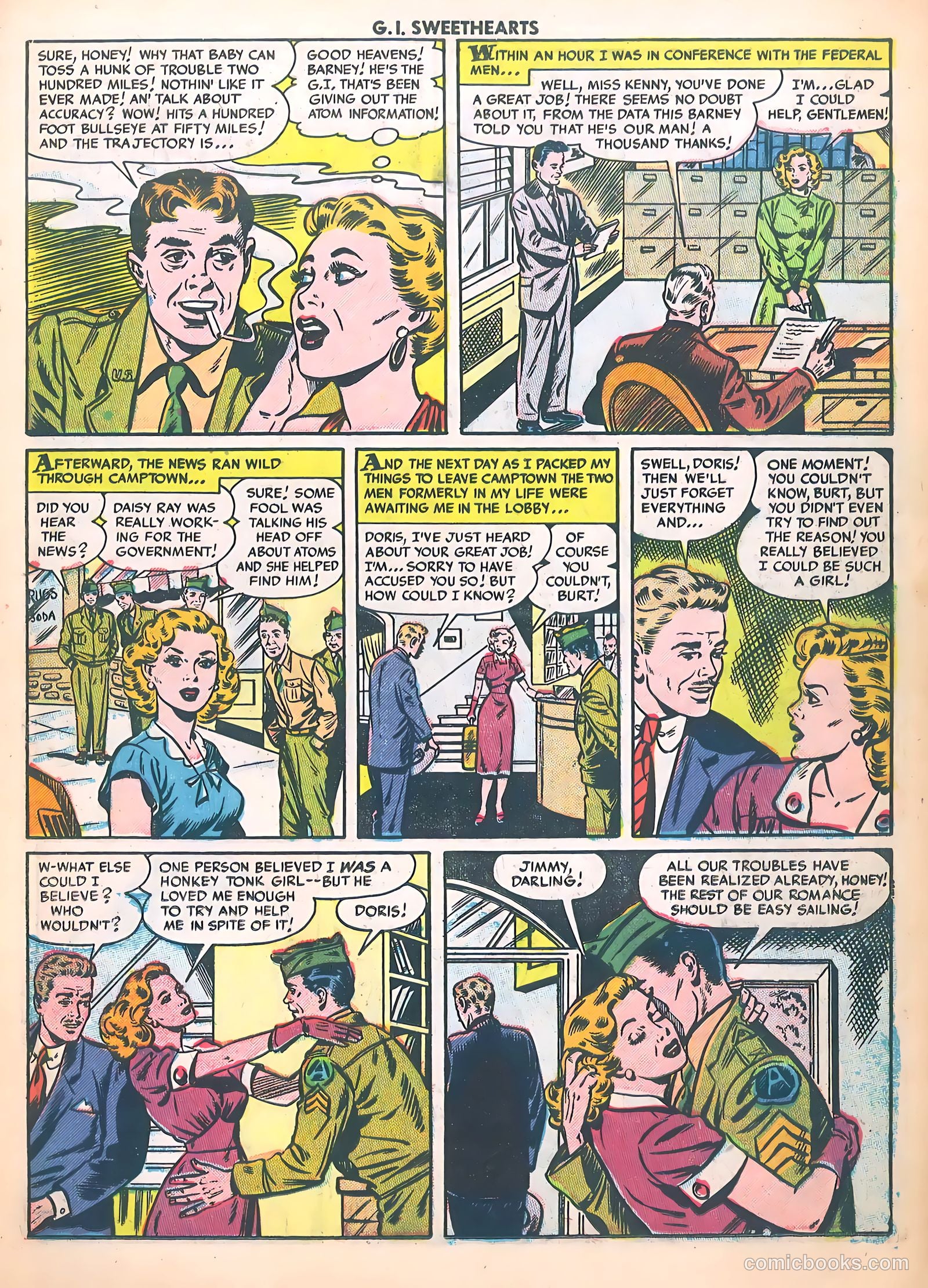 G.I. Sweethearts #37 (1954) — page 11 of 37