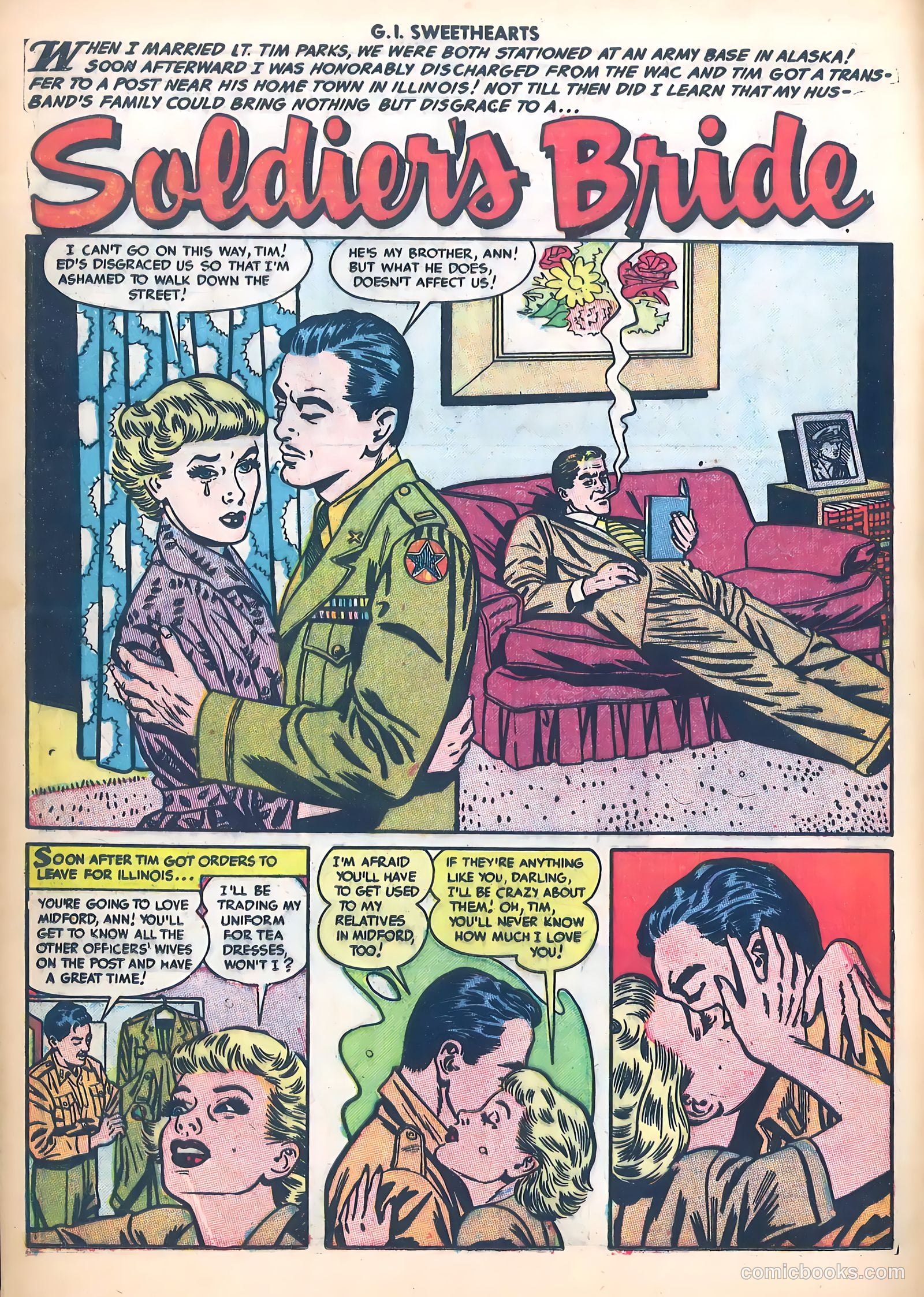 G.I. Sweethearts #37 (1954) — page 12 of 37