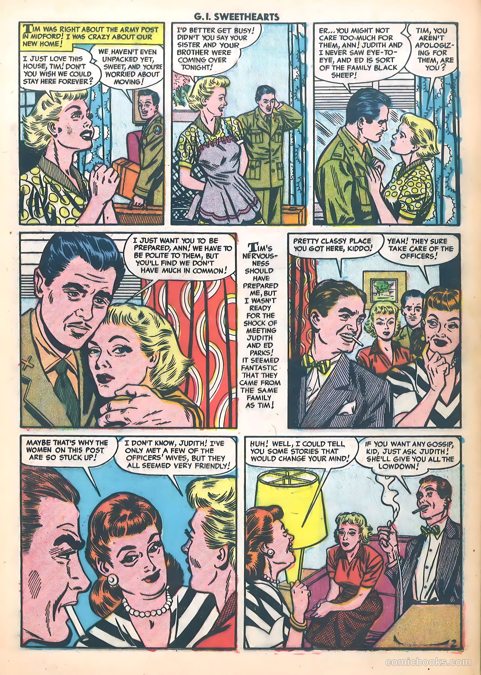 G.I. Sweethearts #37 (1954) — page 13 of 37