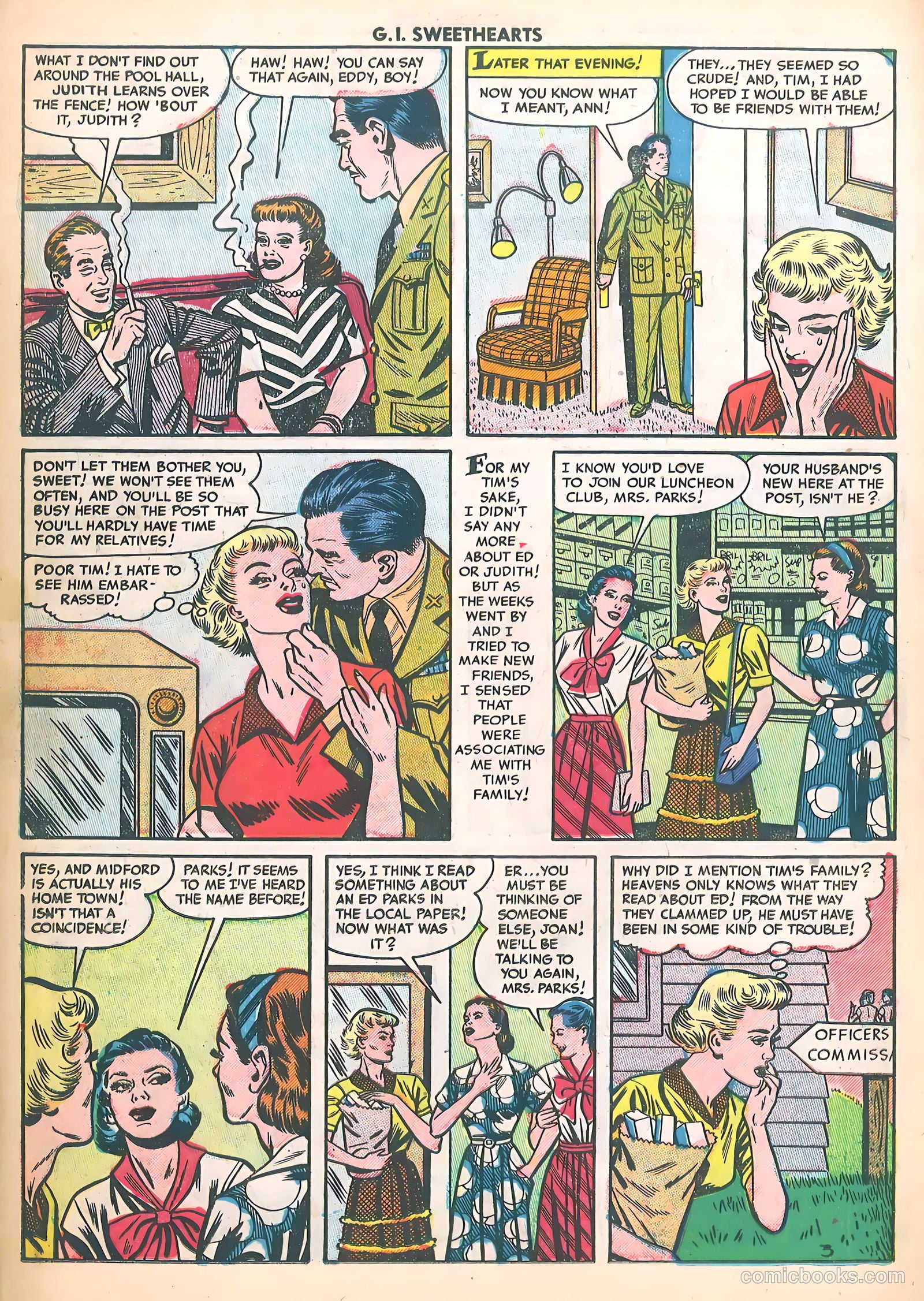 G.I. Sweethearts #37 (1954) — page 14 of 37