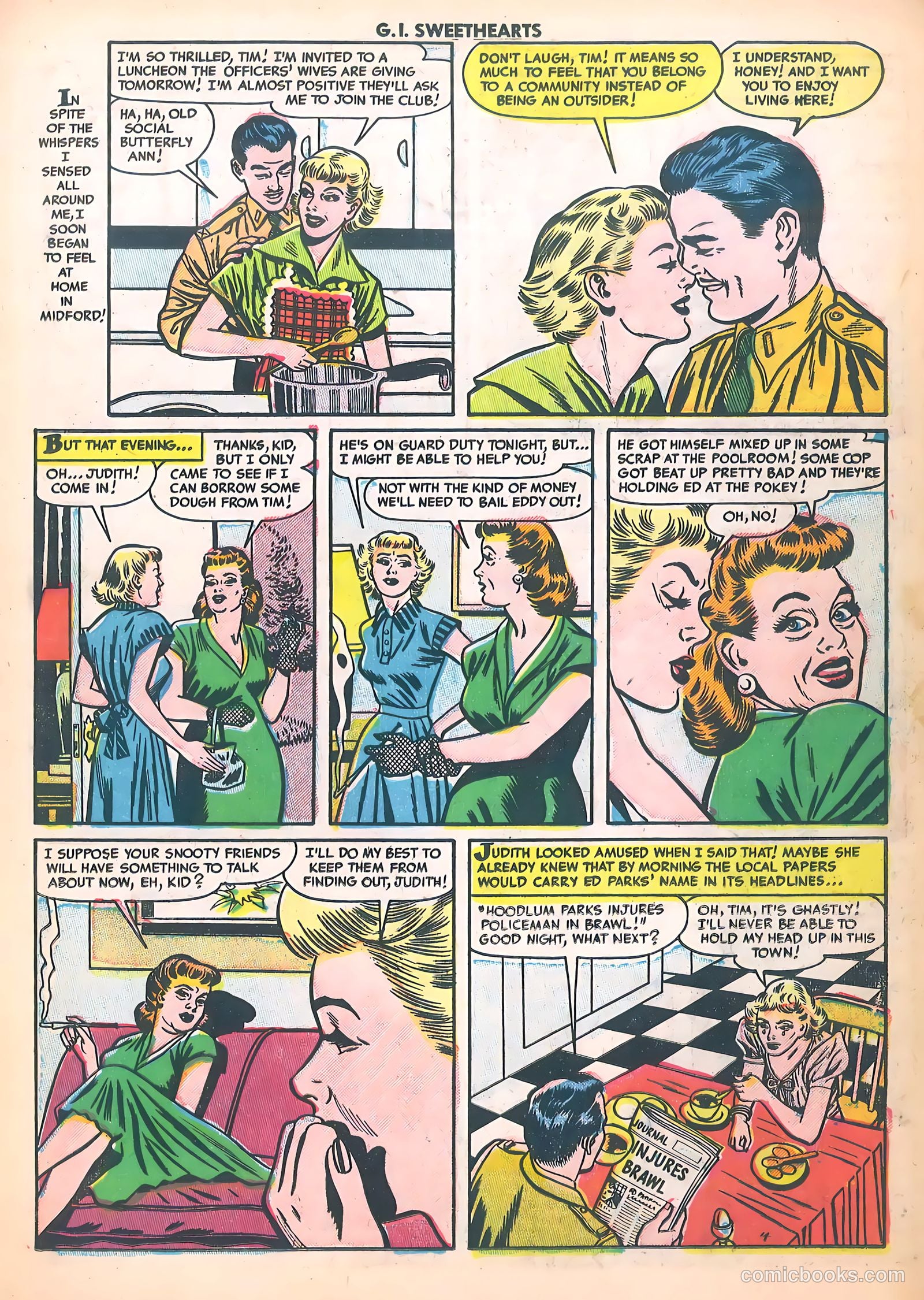 G.I. Sweethearts #37 (1954) — page 15 of 37