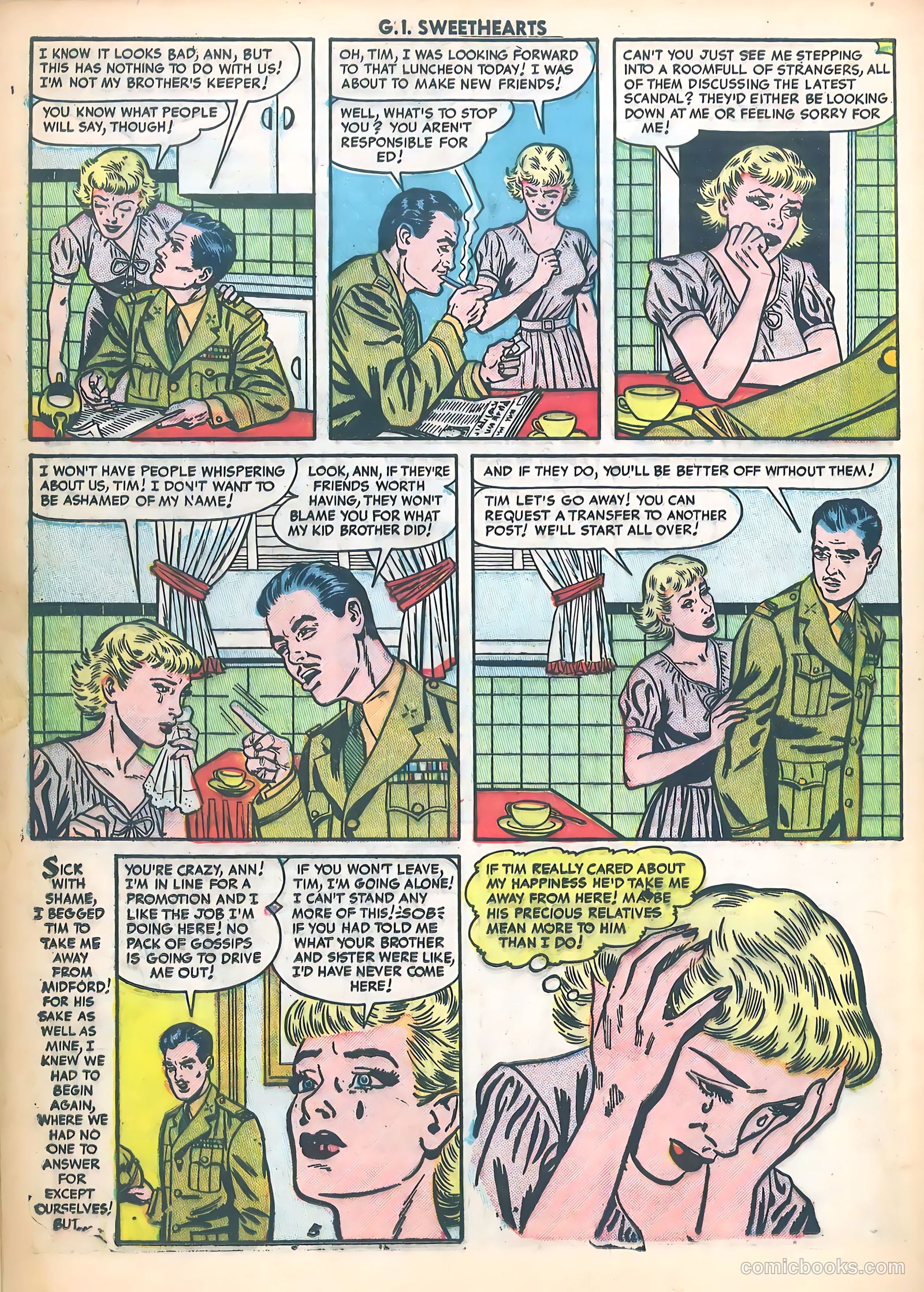 G.I. Sweethearts #37 (1954) — page 16 of 37