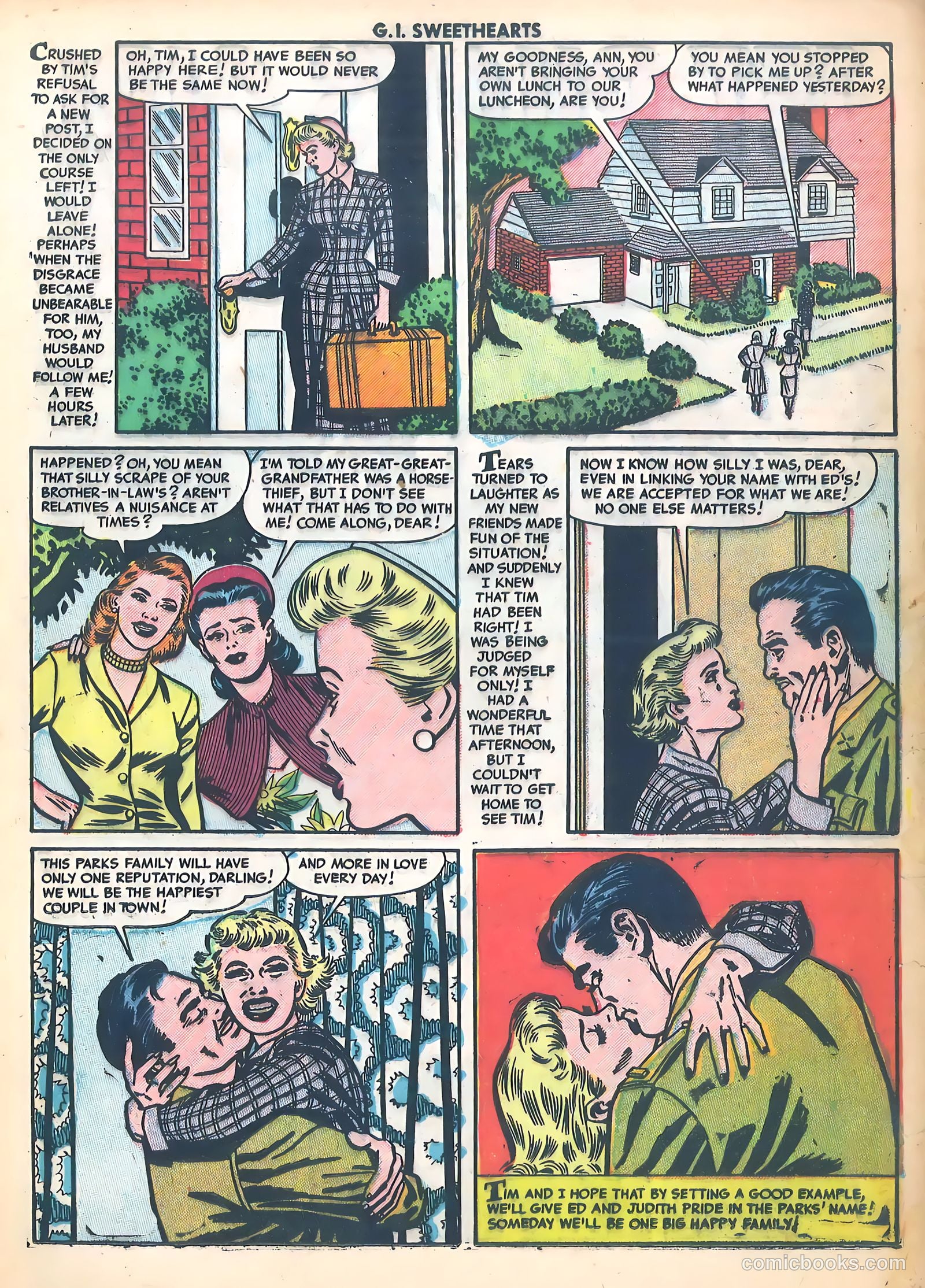 G.I. Sweethearts #37 (1954) — page 17 of 37