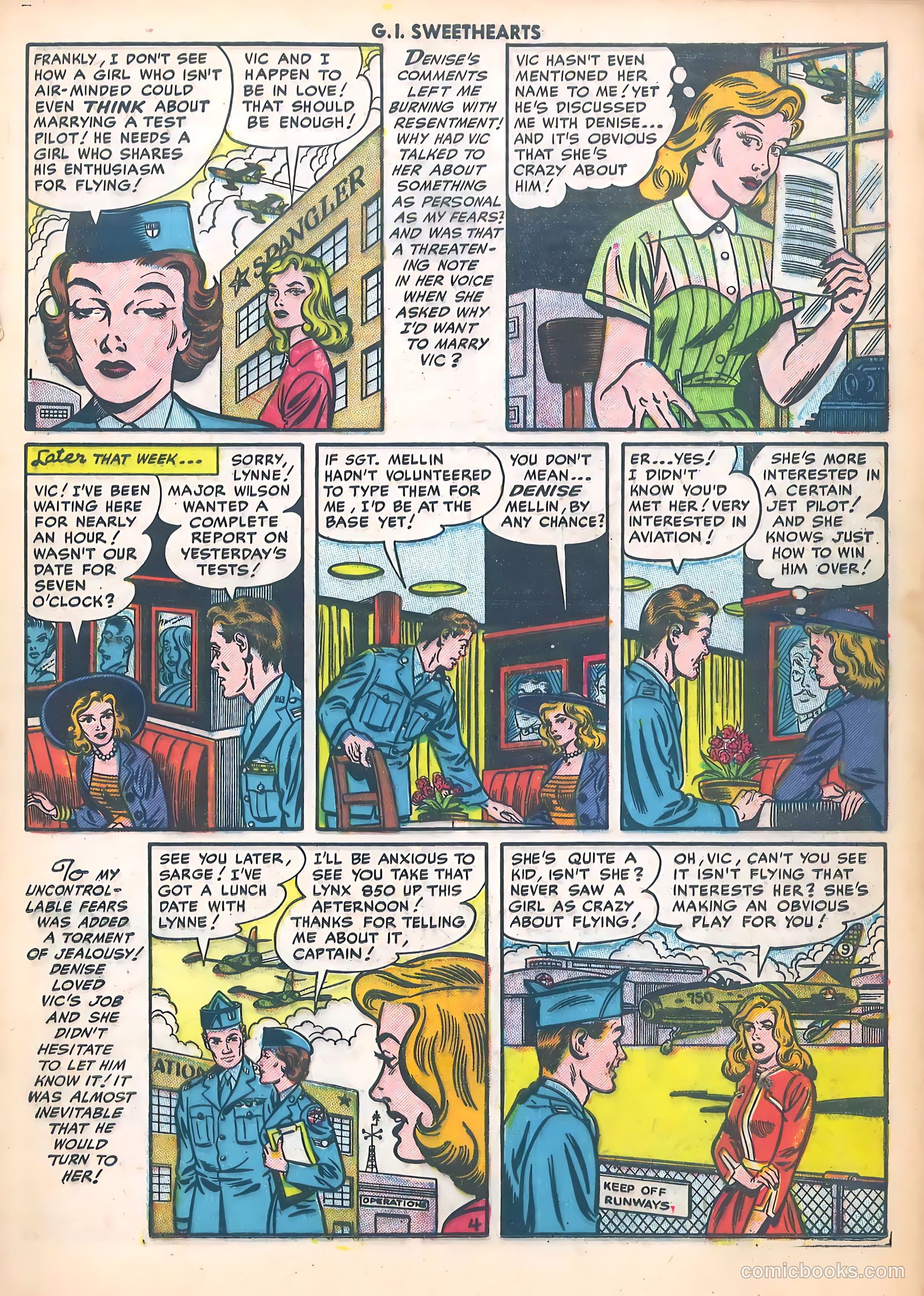 G.I. Sweethearts #37 (1954) — page 21 of 37
