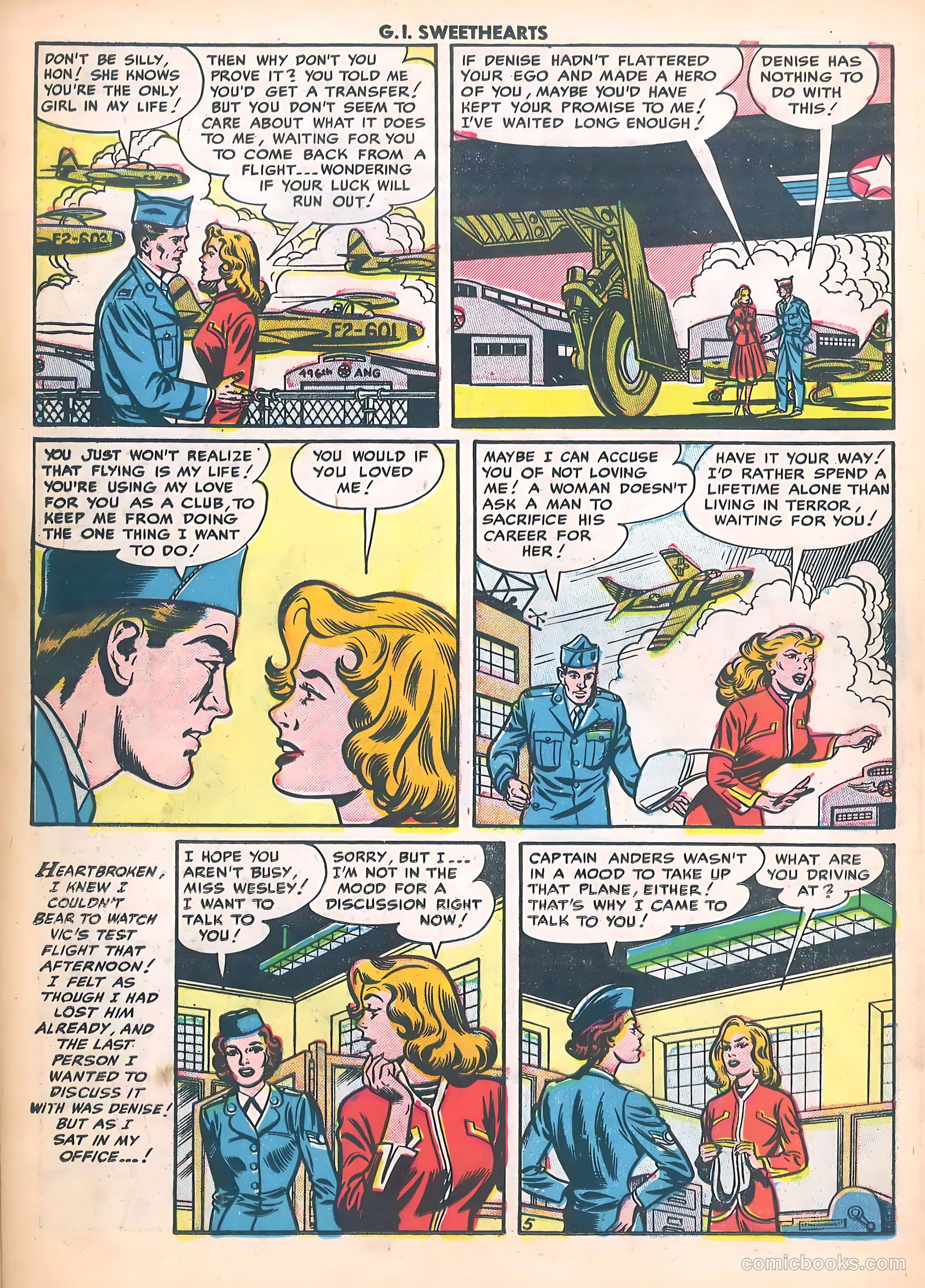 G.I. Sweethearts #37 (1954) — page 22 of 37