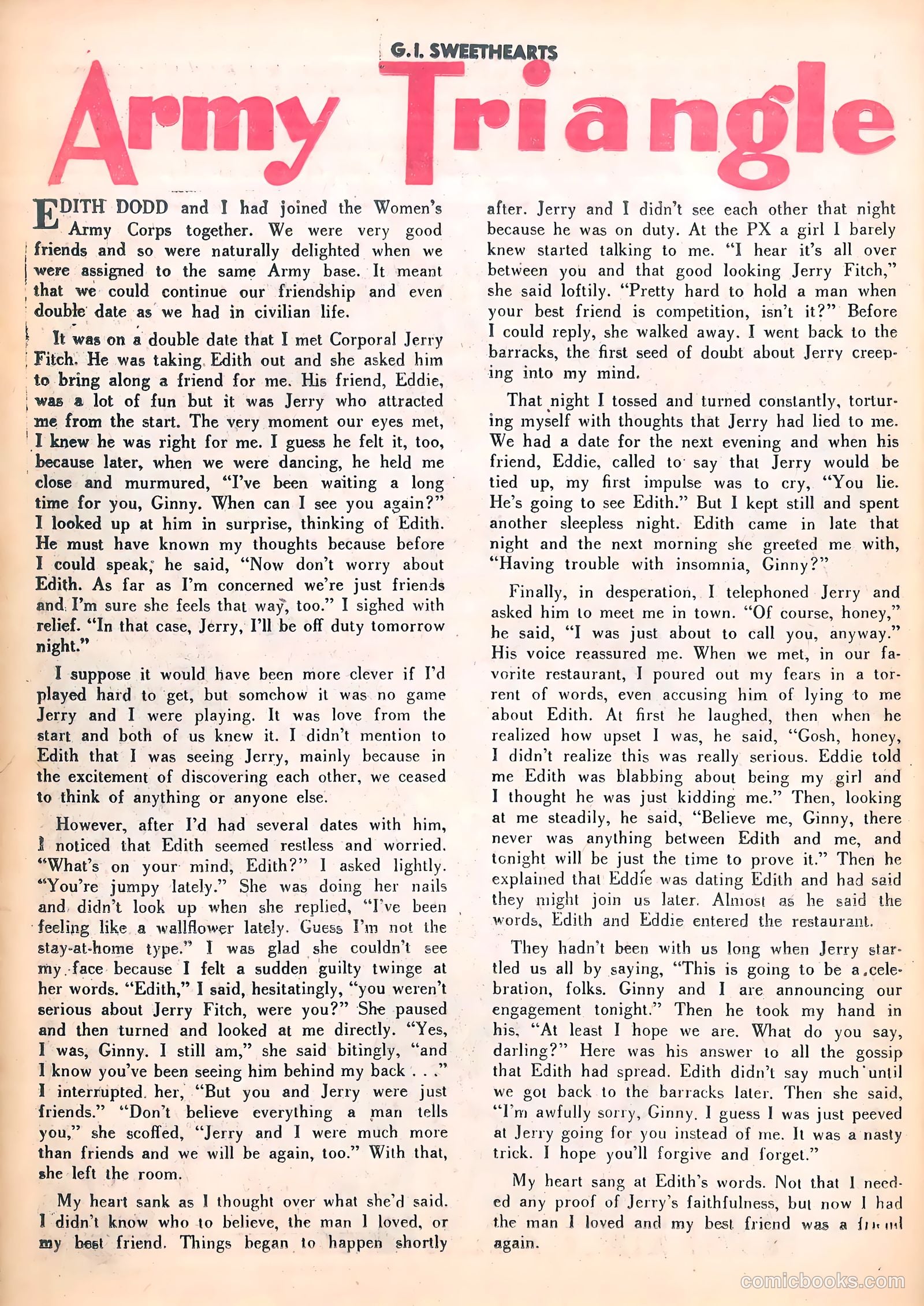 G.I. Sweethearts #37 (1954) — page 26 of 37