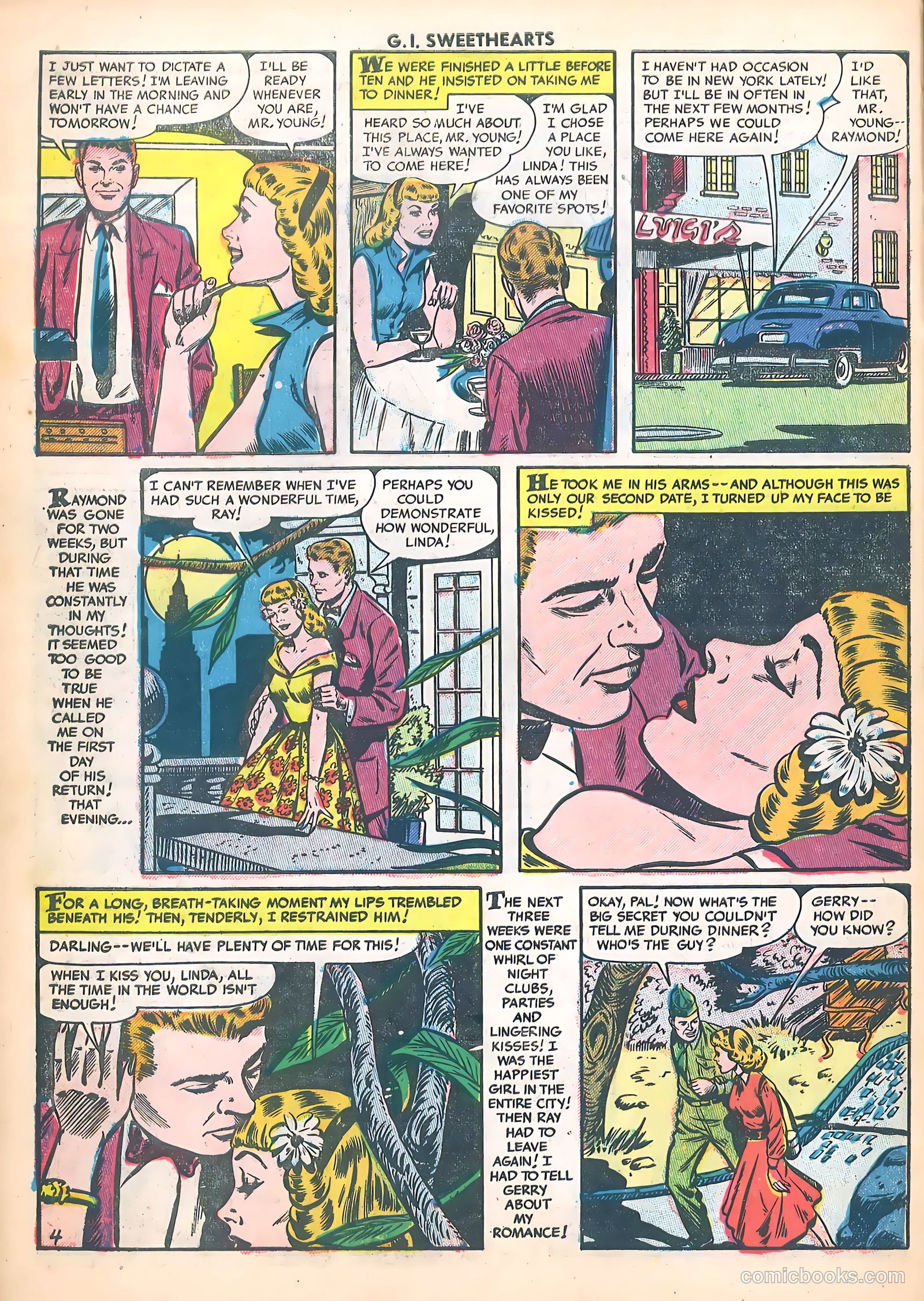 G.I. Sweethearts #37 (1954) — page 30 of 37