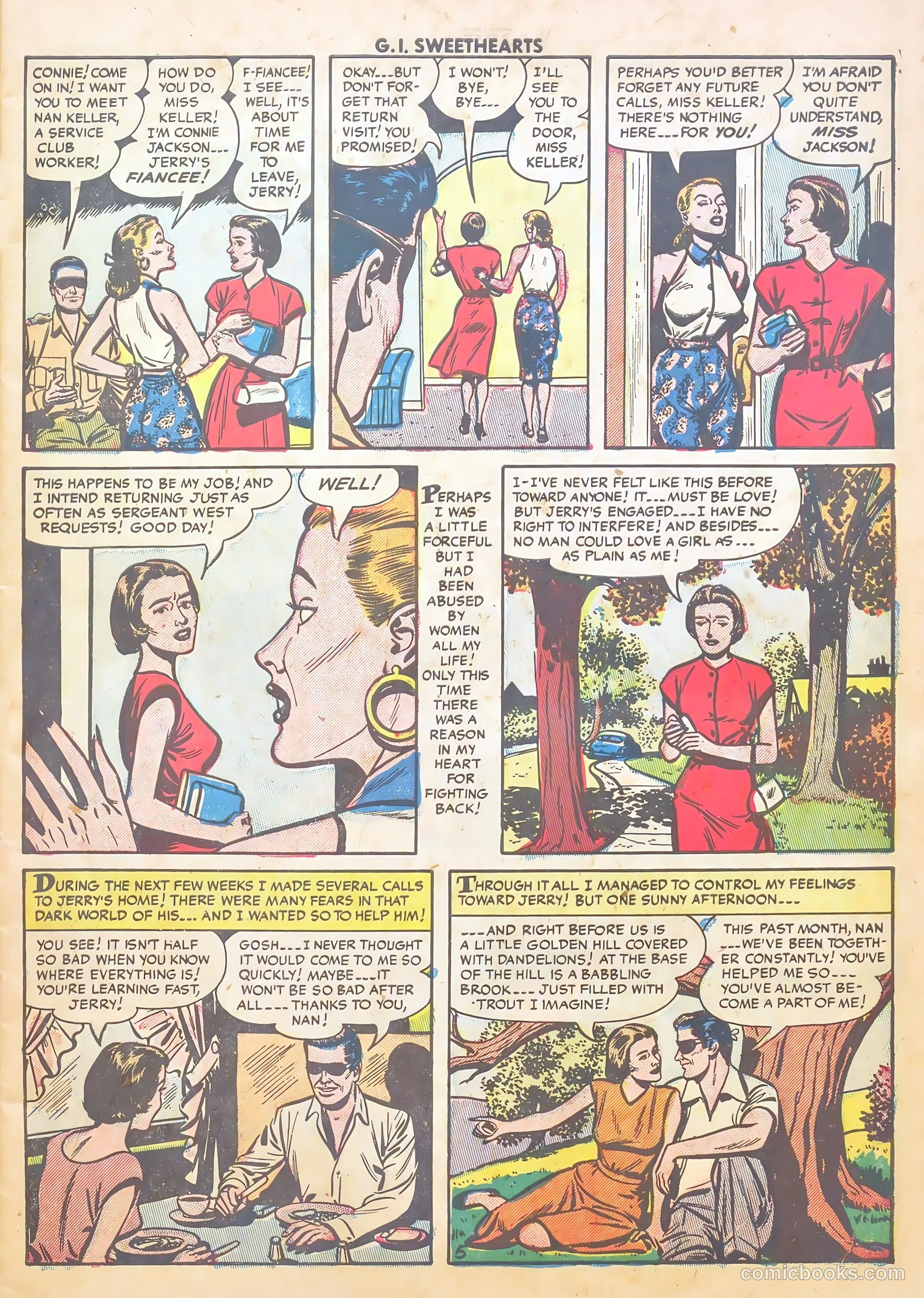 G.I. Sweethearts #38 (1954) — page 7 of 37