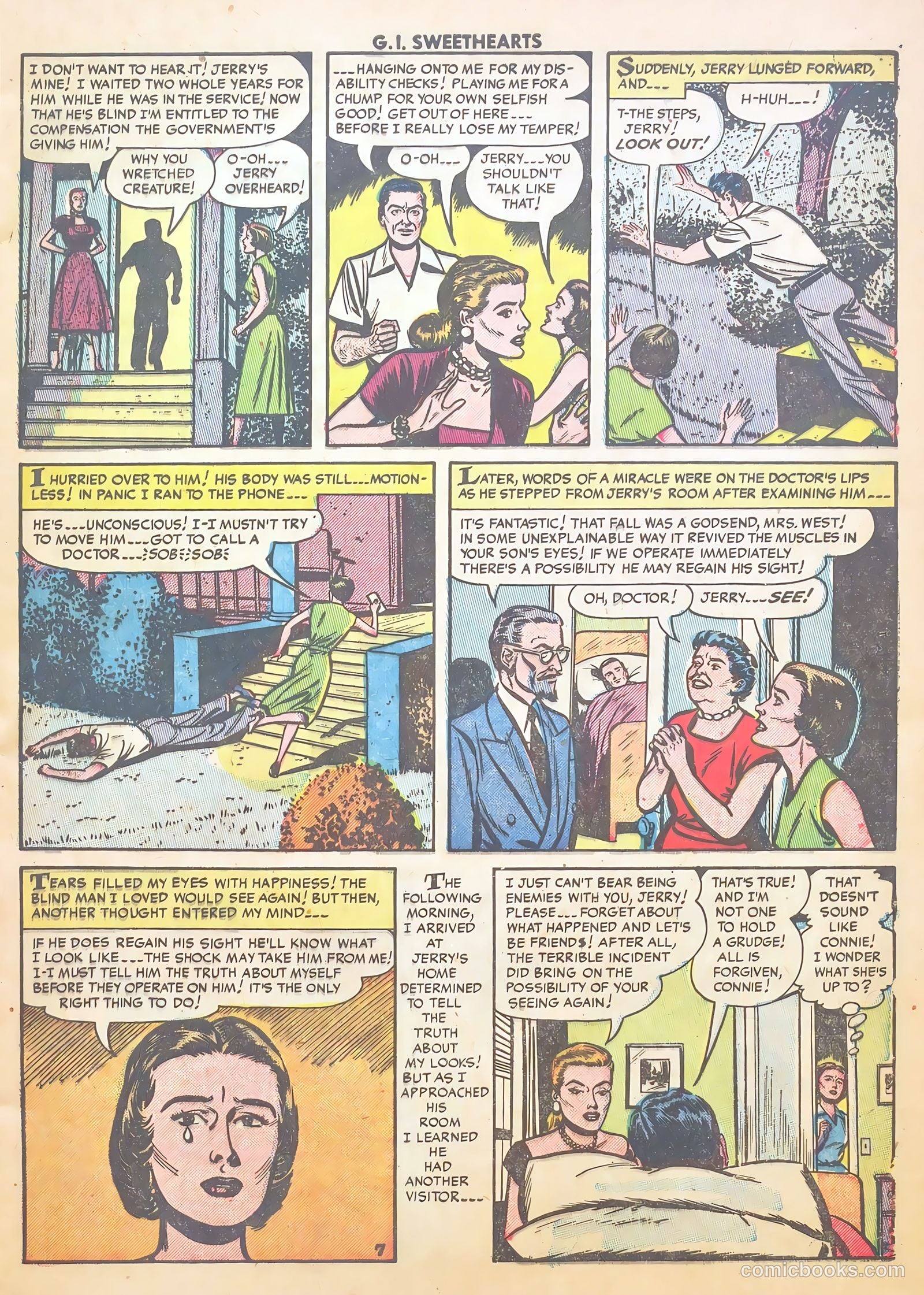 G.I. Sweethearts #38 (1954) — page 9 of 37