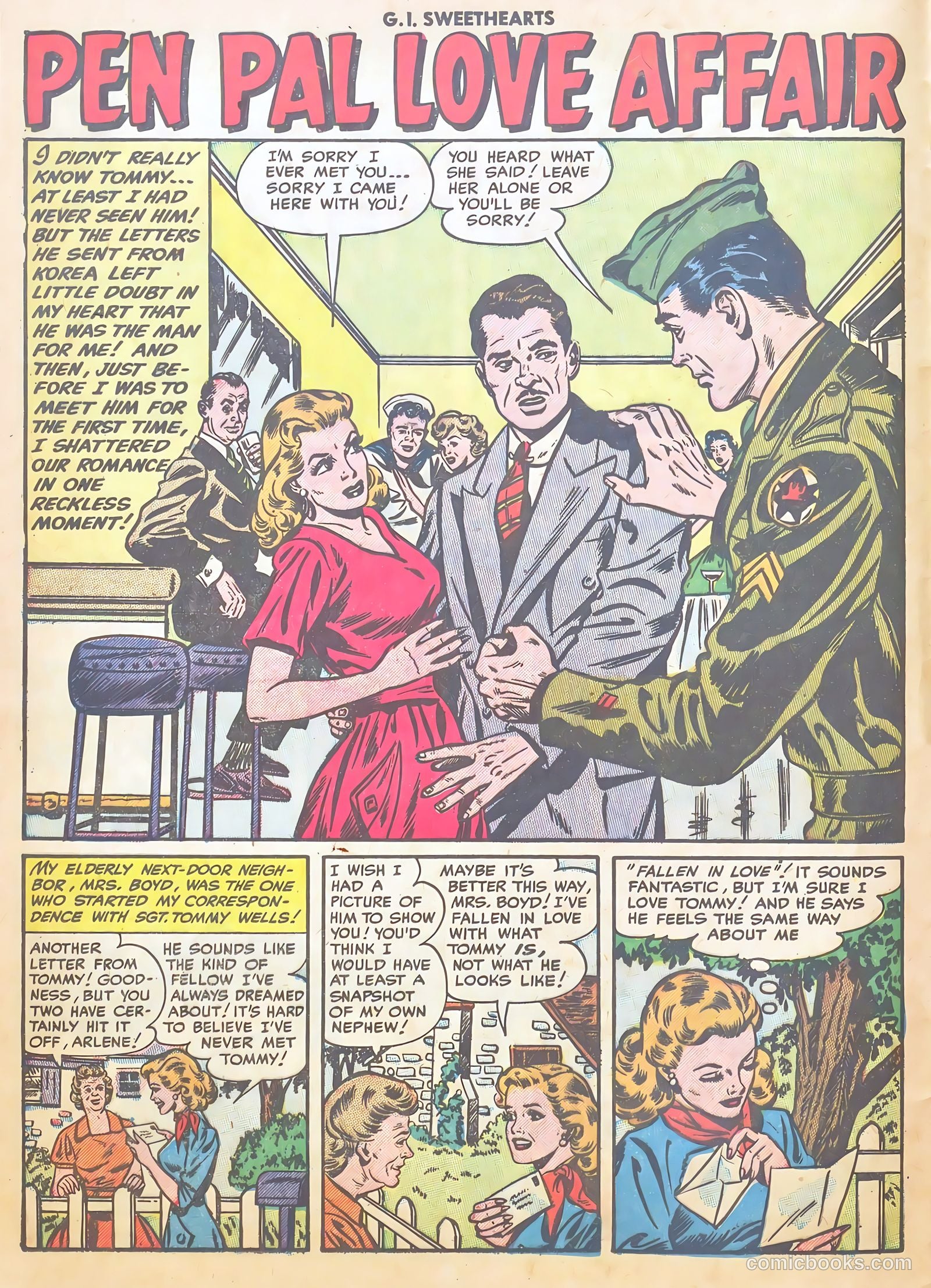 G.I. Sweethearts #38 (1954) — page 12 of 37