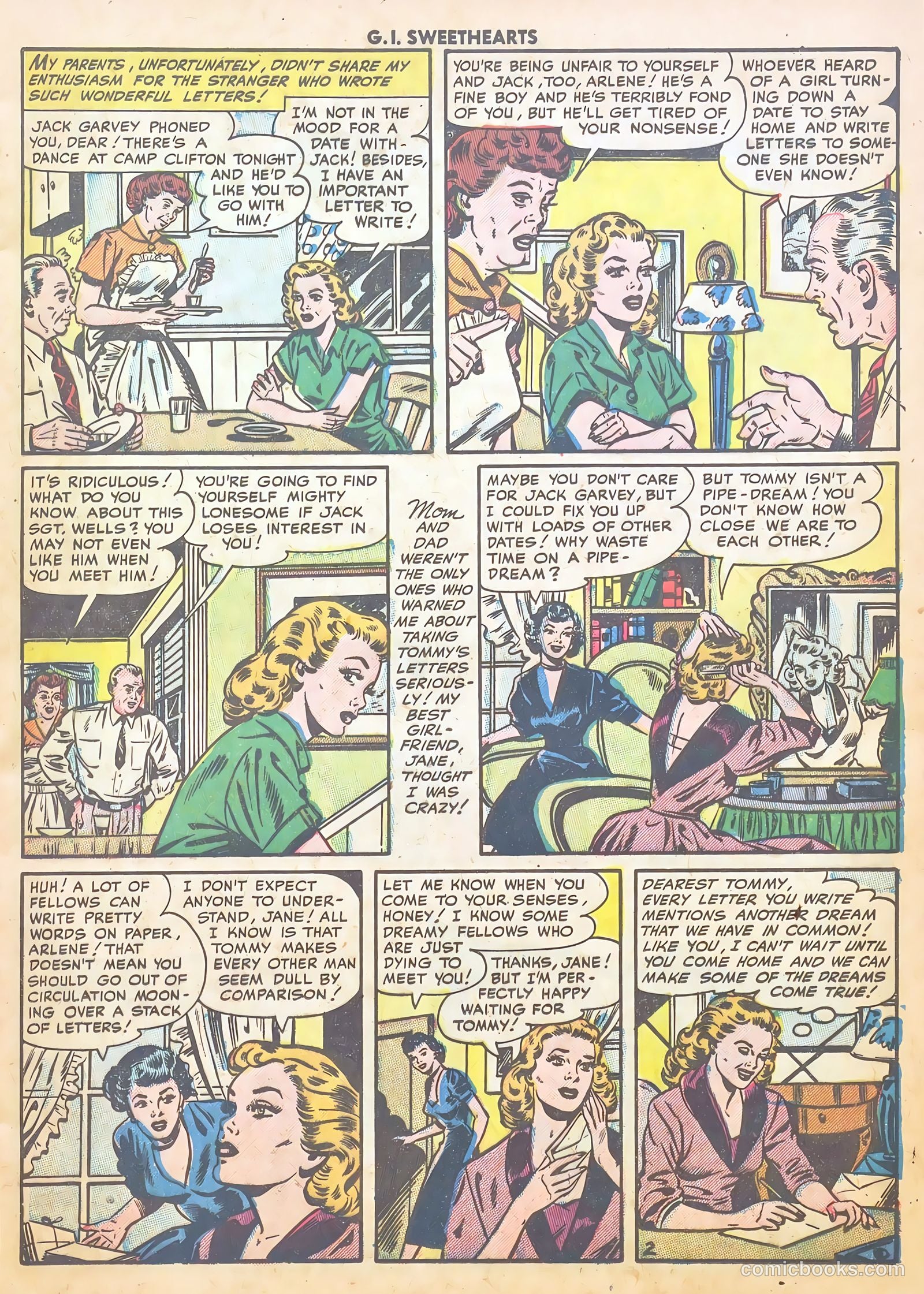 G.I. Sweethearts #38 (1954) — page 13 of 37