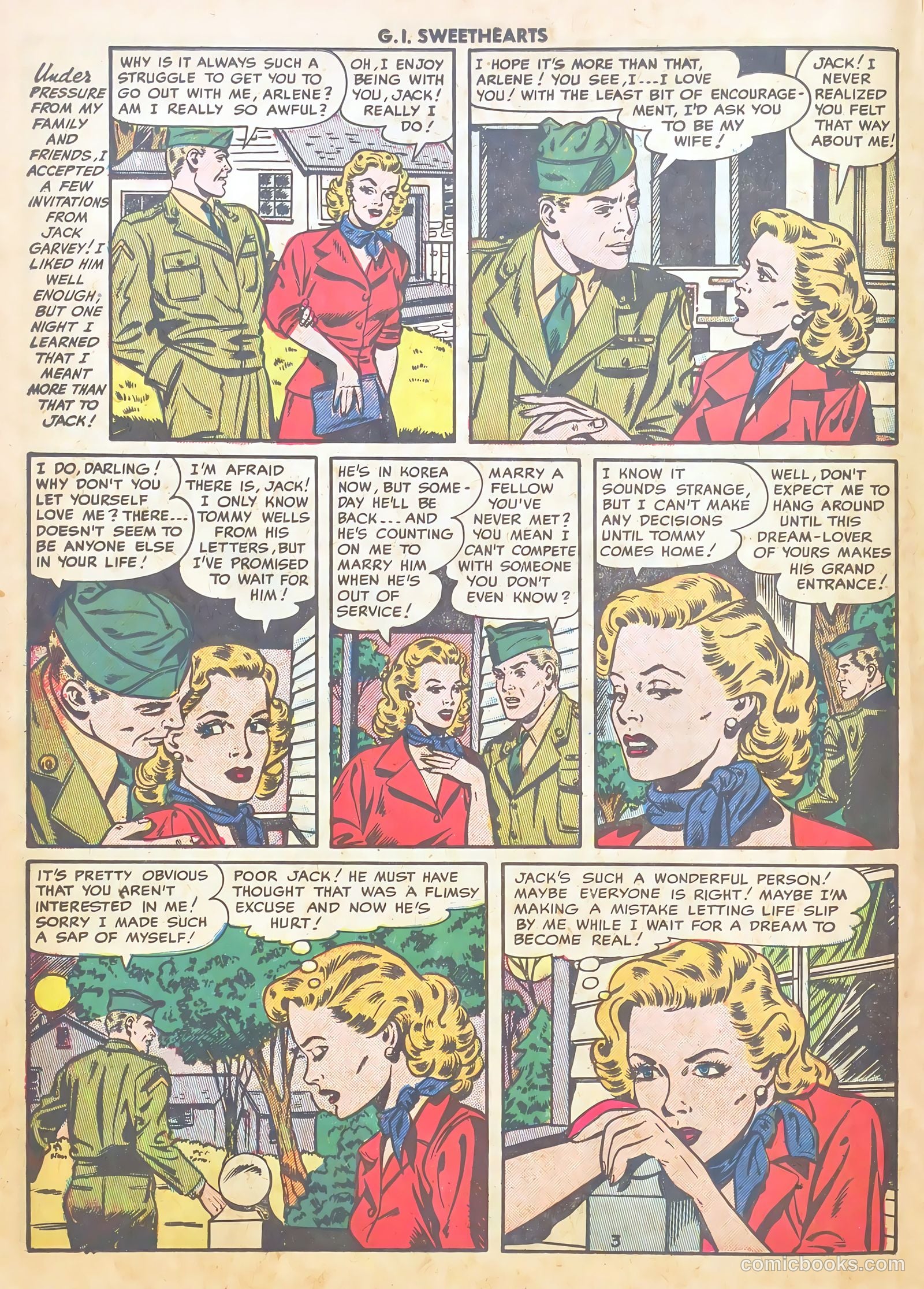 G.I. Sweethearts #38 (1954) — page 14 of 37