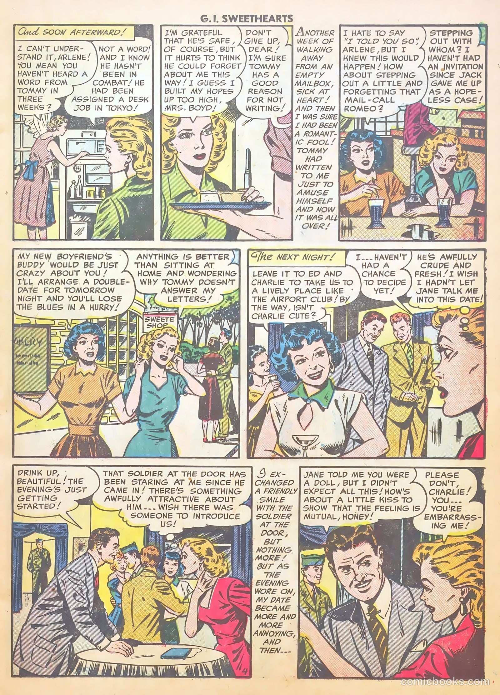 G.I. Sweethearts #38 (1954) — page 15 of 37