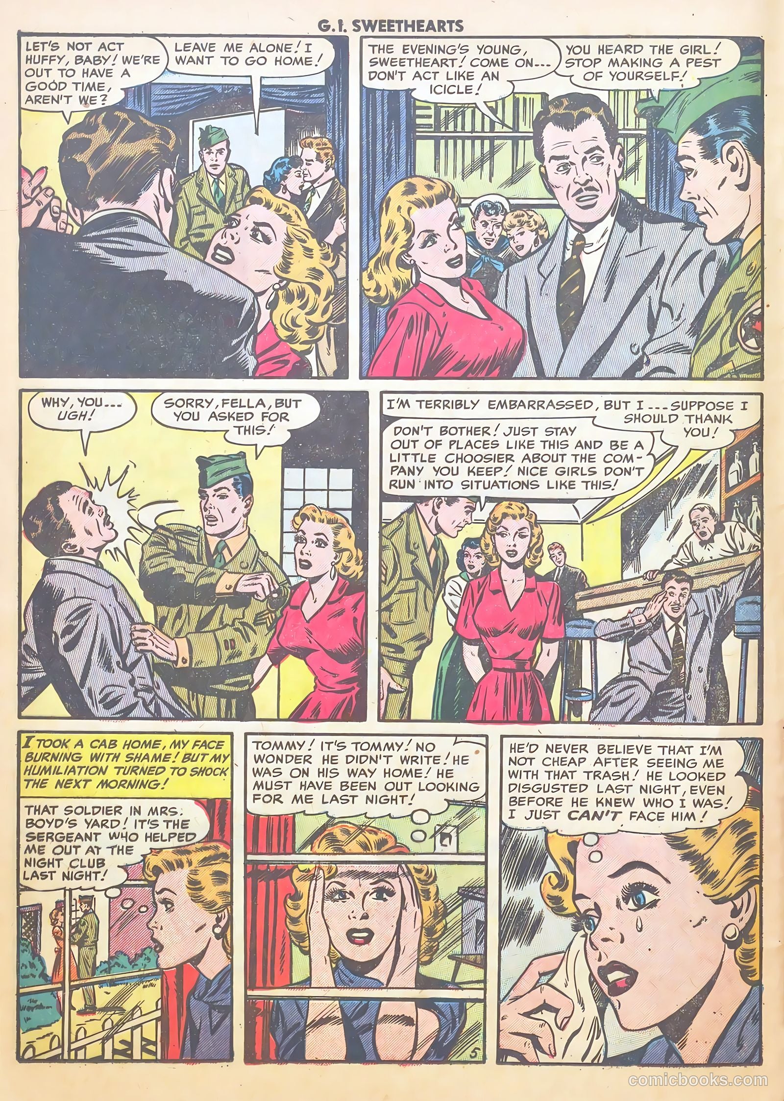 G.I. Sweethearts #38 (1954) — page 16 of 37