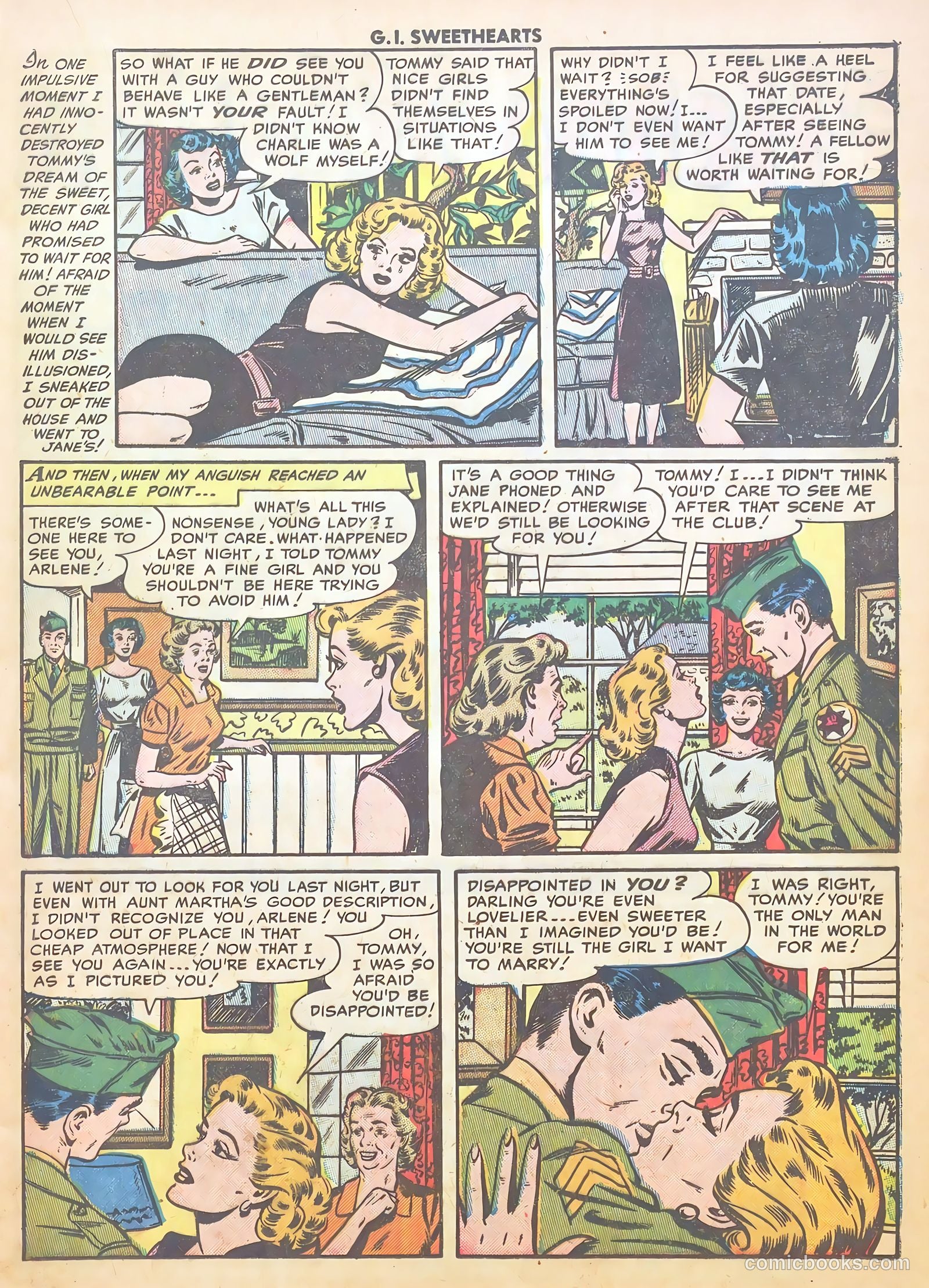 G.I. Sweethearts #38 (1954) — page 17 of 37