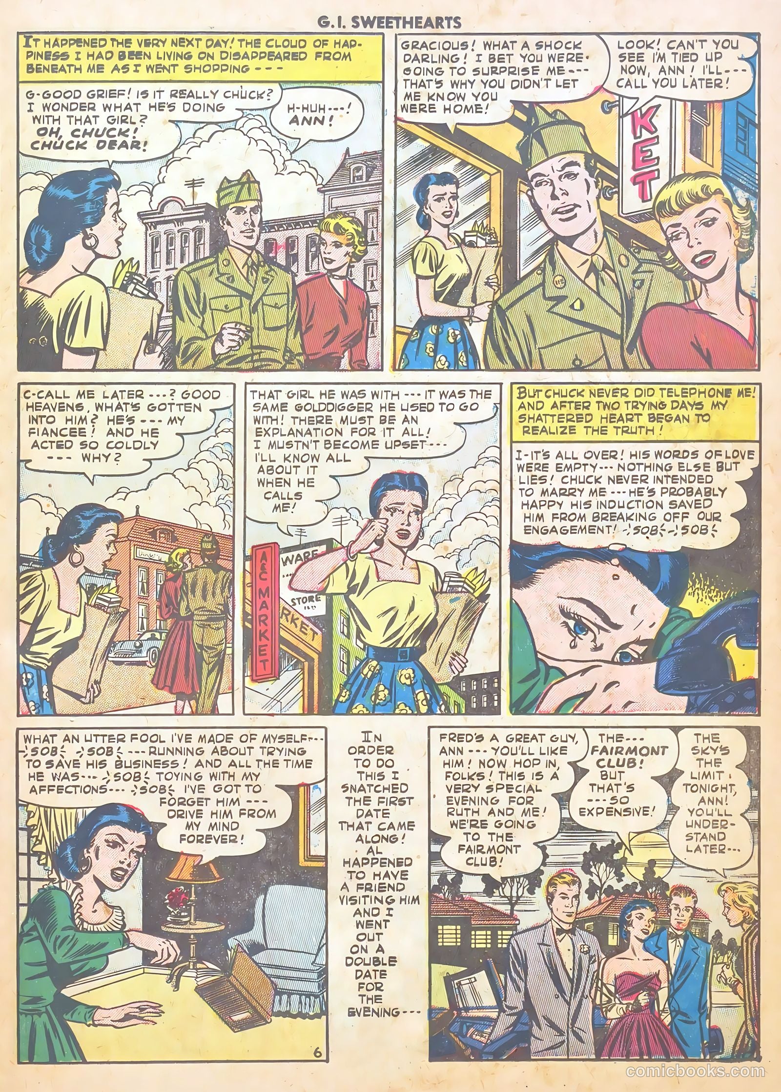 G.I. Sweethearts #38 (1954) — page 23 of 37