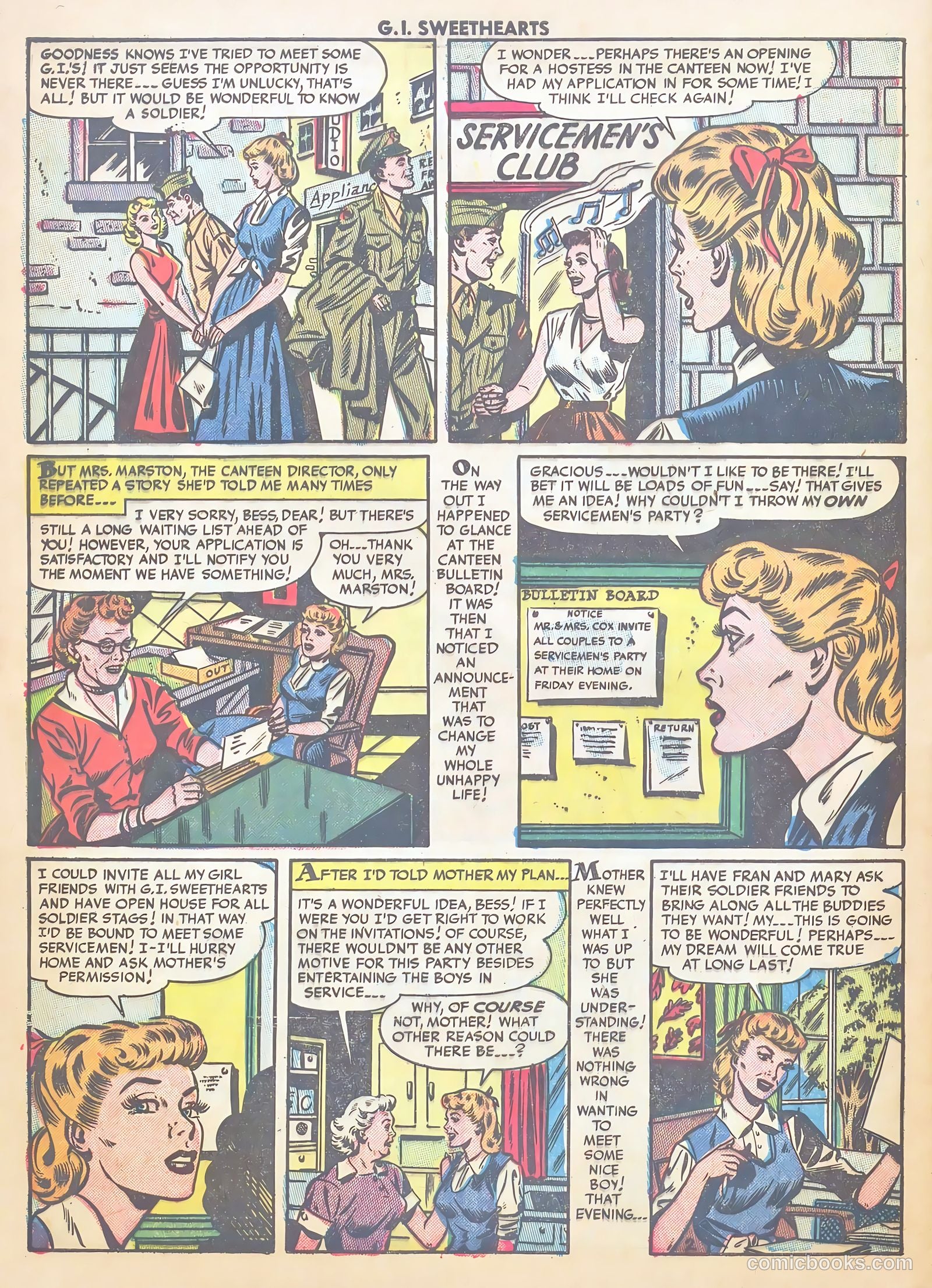 G.I. Sweethearts #38 (1954) — page 28 of 37