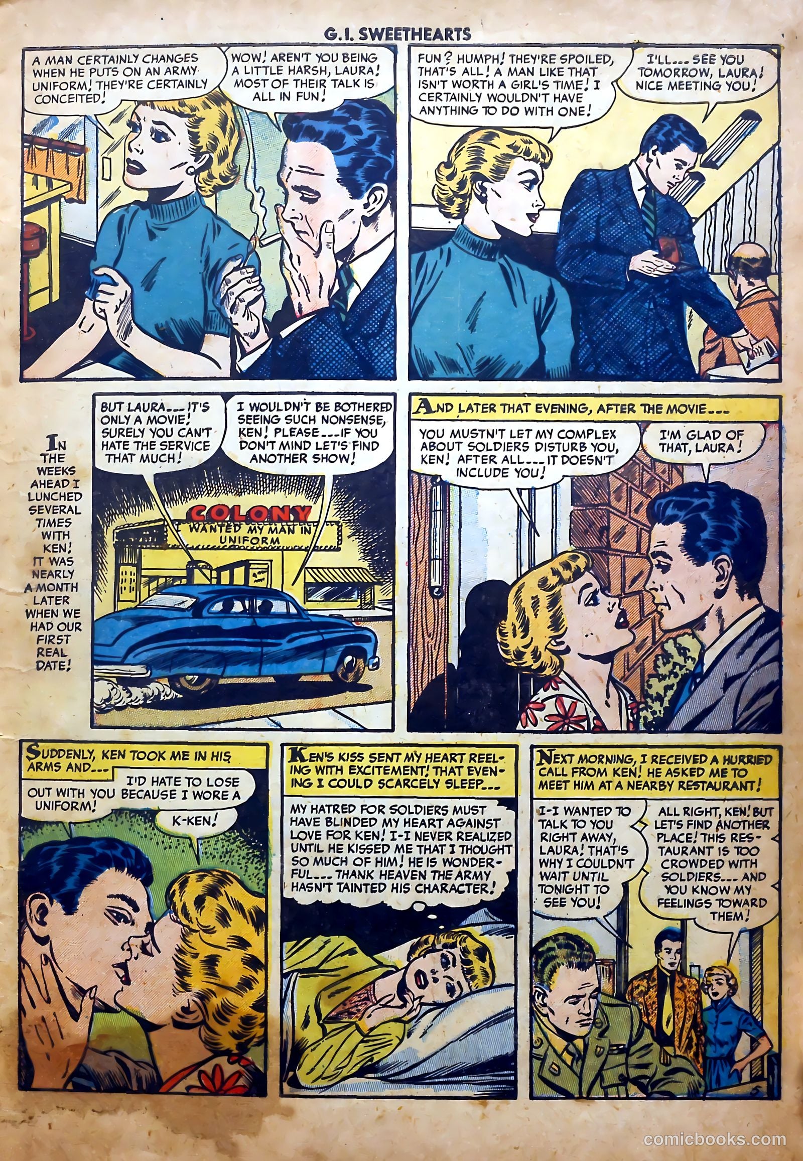 G.I. Sweethearts #39 (1954) — page 7 of 36