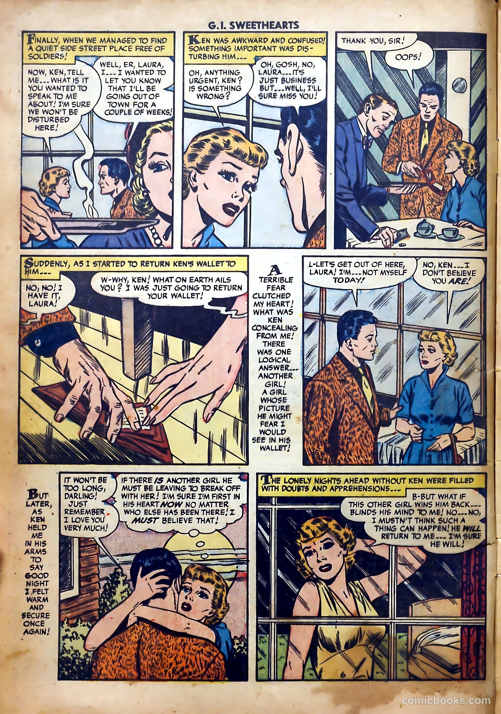G.I. Sweethearts #39 (1954) — page 8 of 36