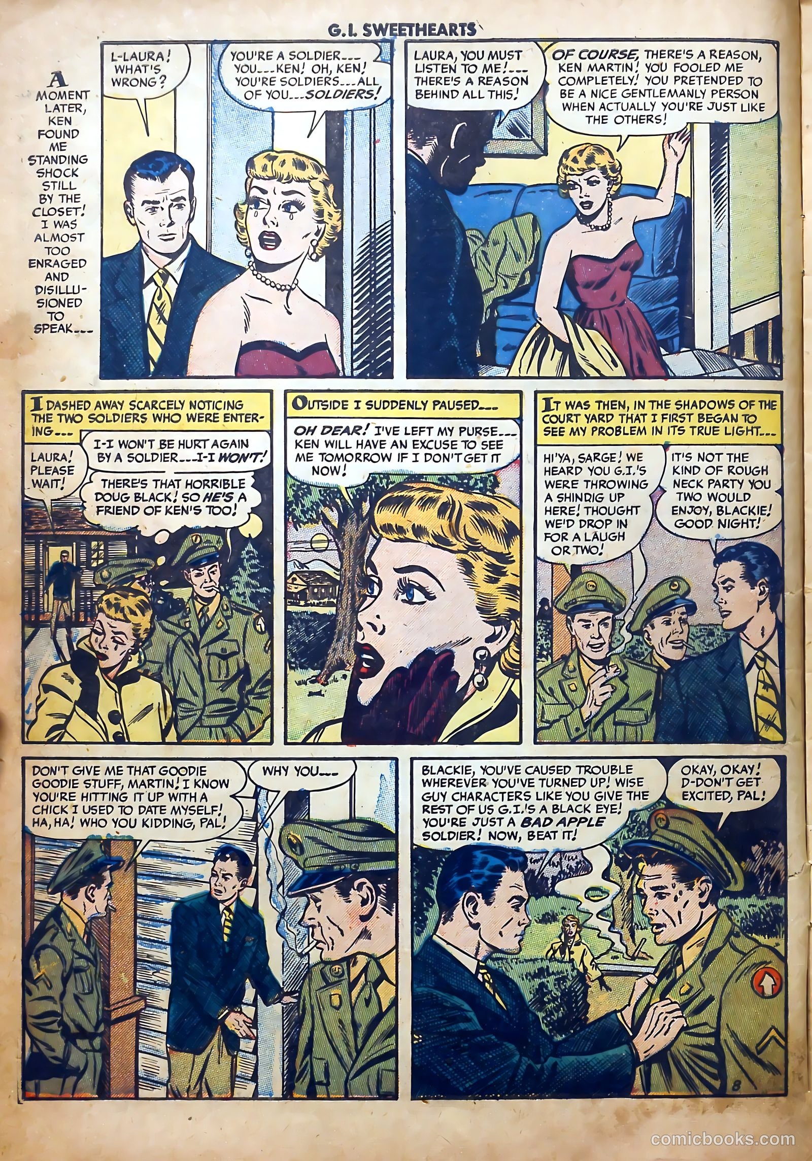 G.I. Sweethearts #39 (1954) — page 10 of 36
