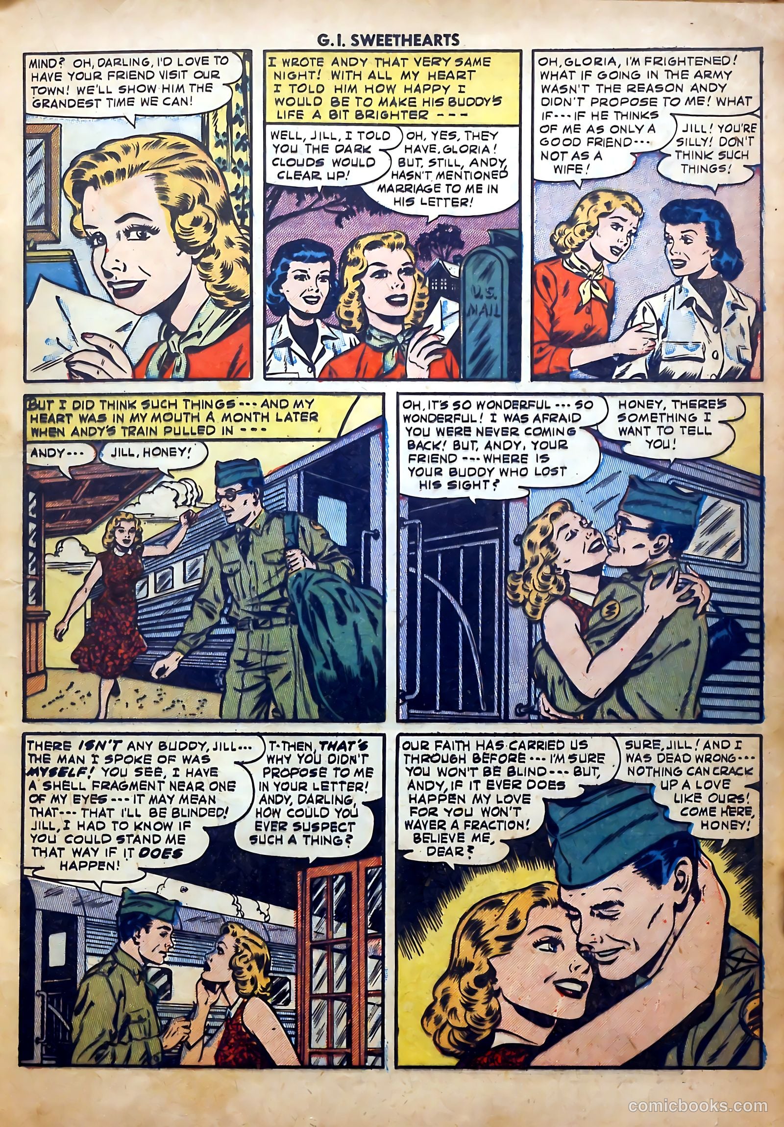 G.I. Sweethearts #39 (1954) — page 17 of 36