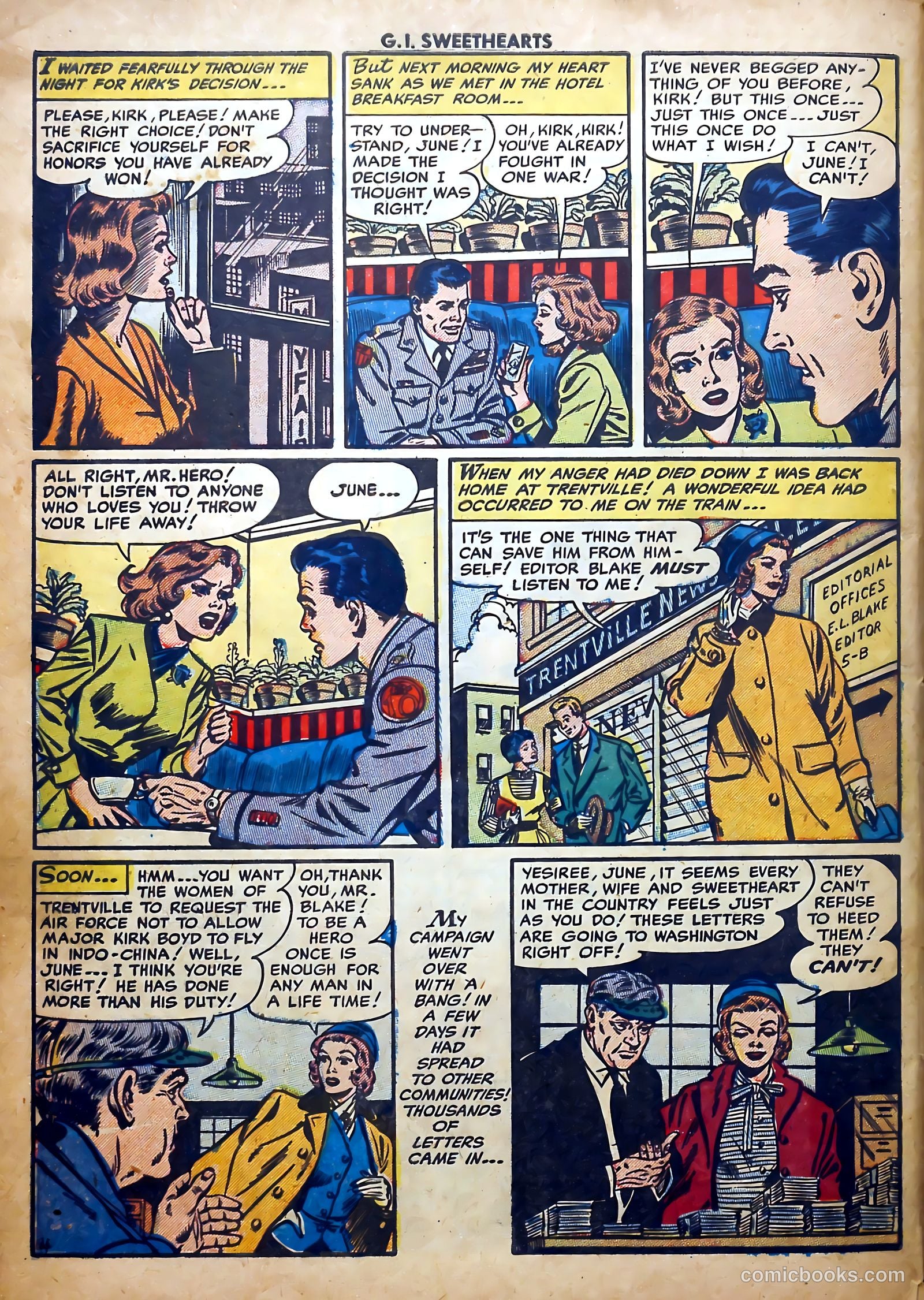 G.I. Sweethearts #39 (1954) — page 30 of 36