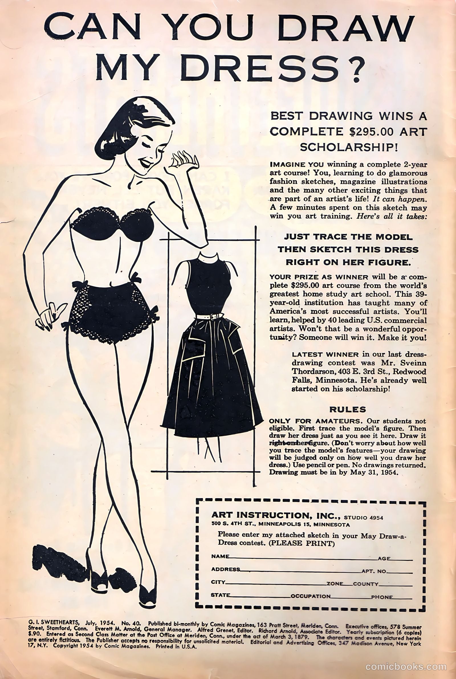 G.I. Sweethearts #40 (1954) — page 2 of 36