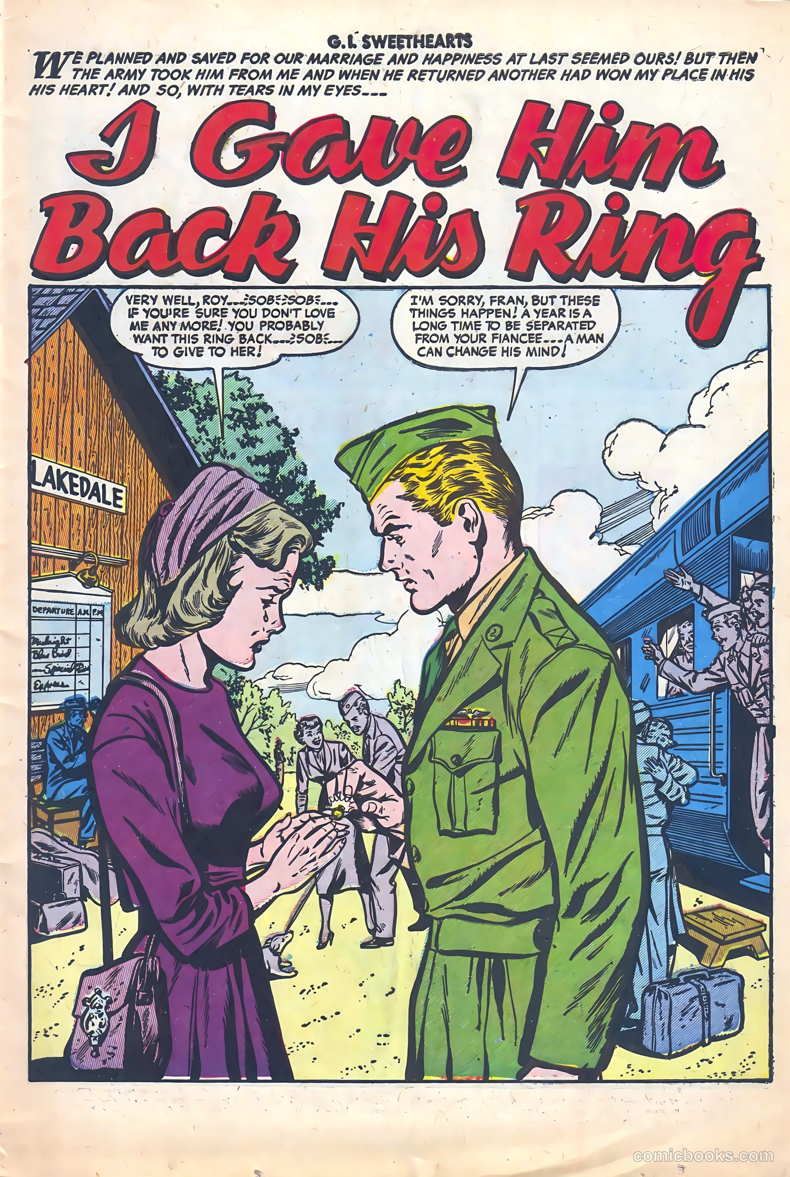 G.I. Sweethearts #40 (1954) — page 3 of 36