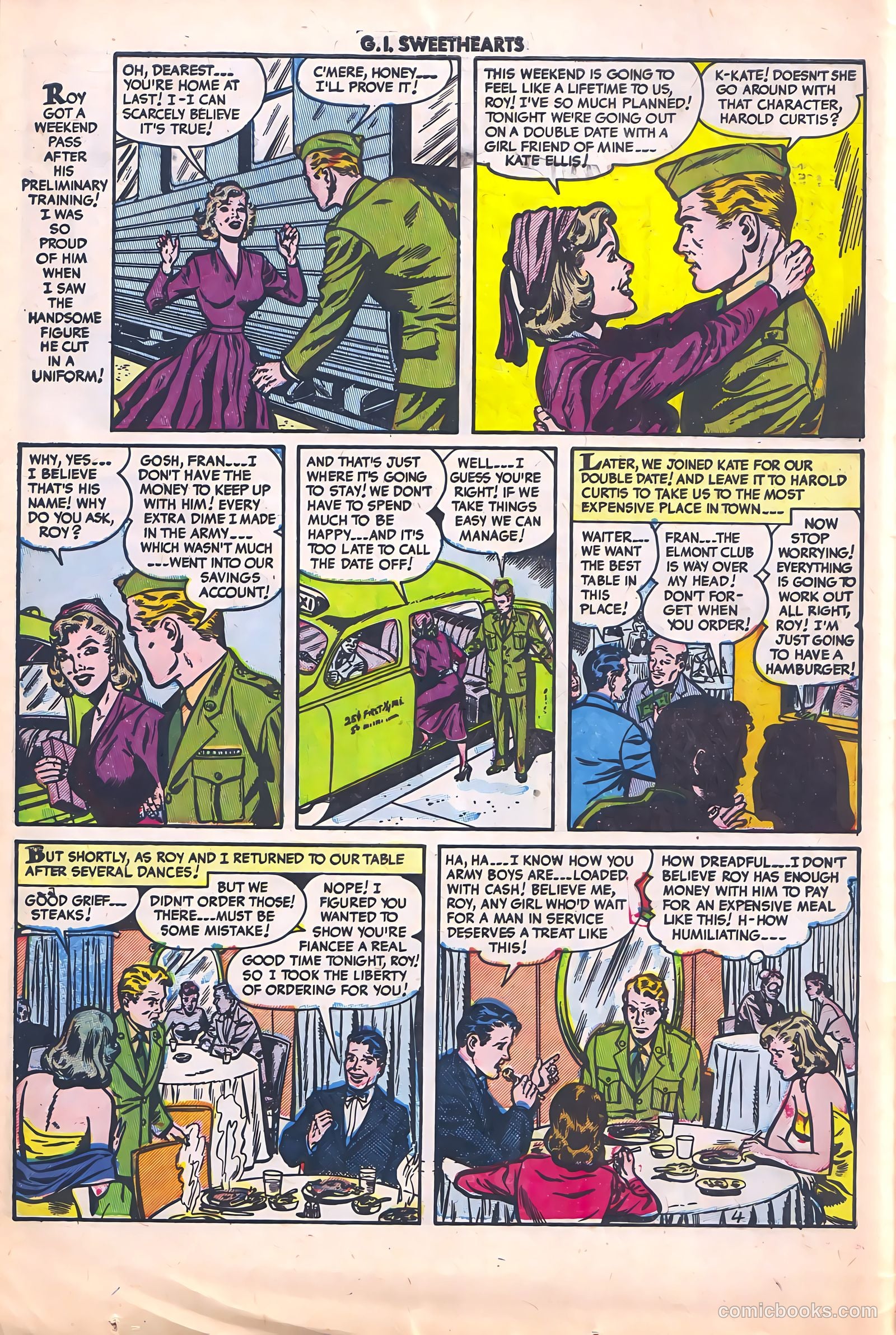 G.I. Sweethearts #40 (1954) — page 6 of 36