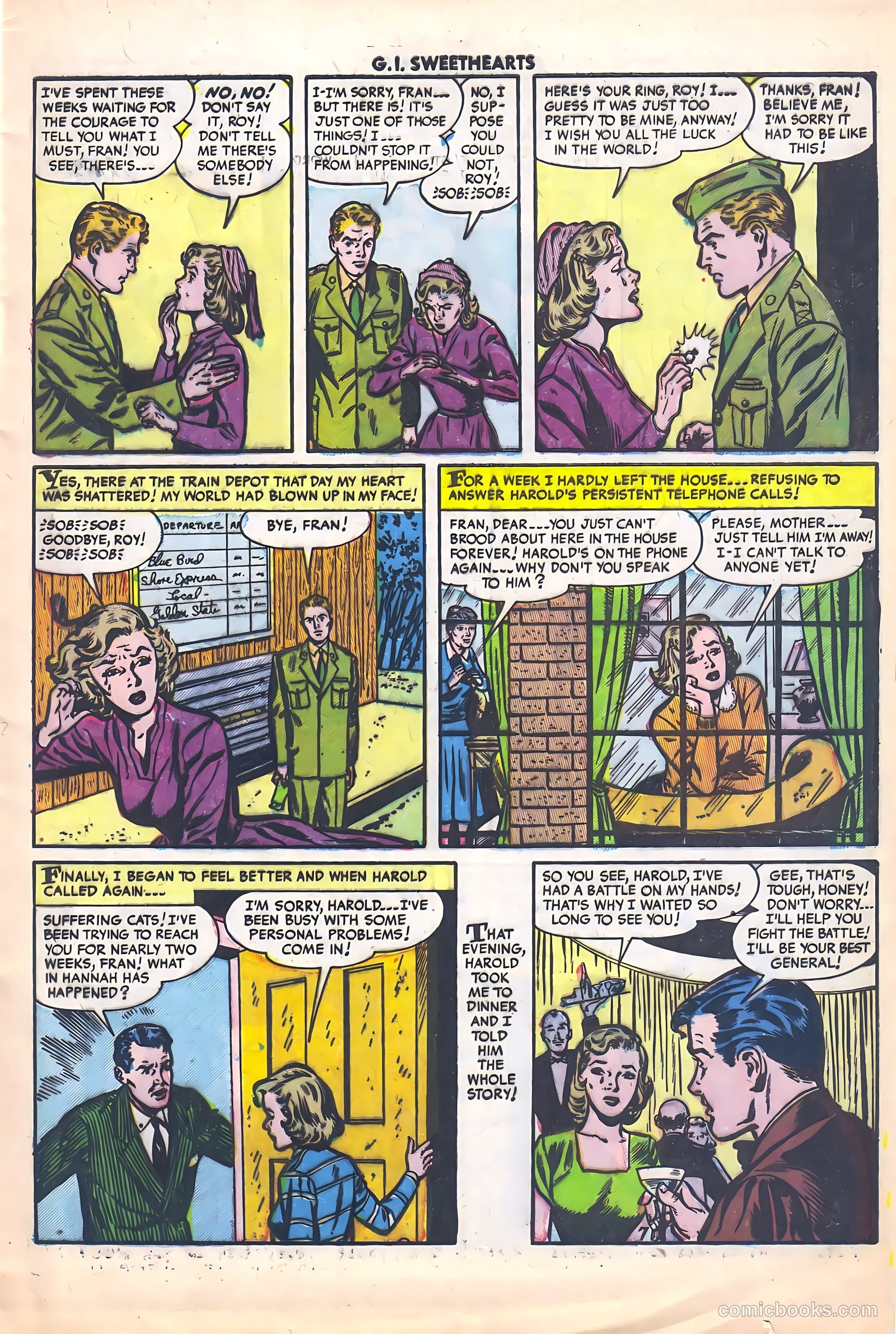 G.I. Sweethearts #40 (1954) — page 9 of 36