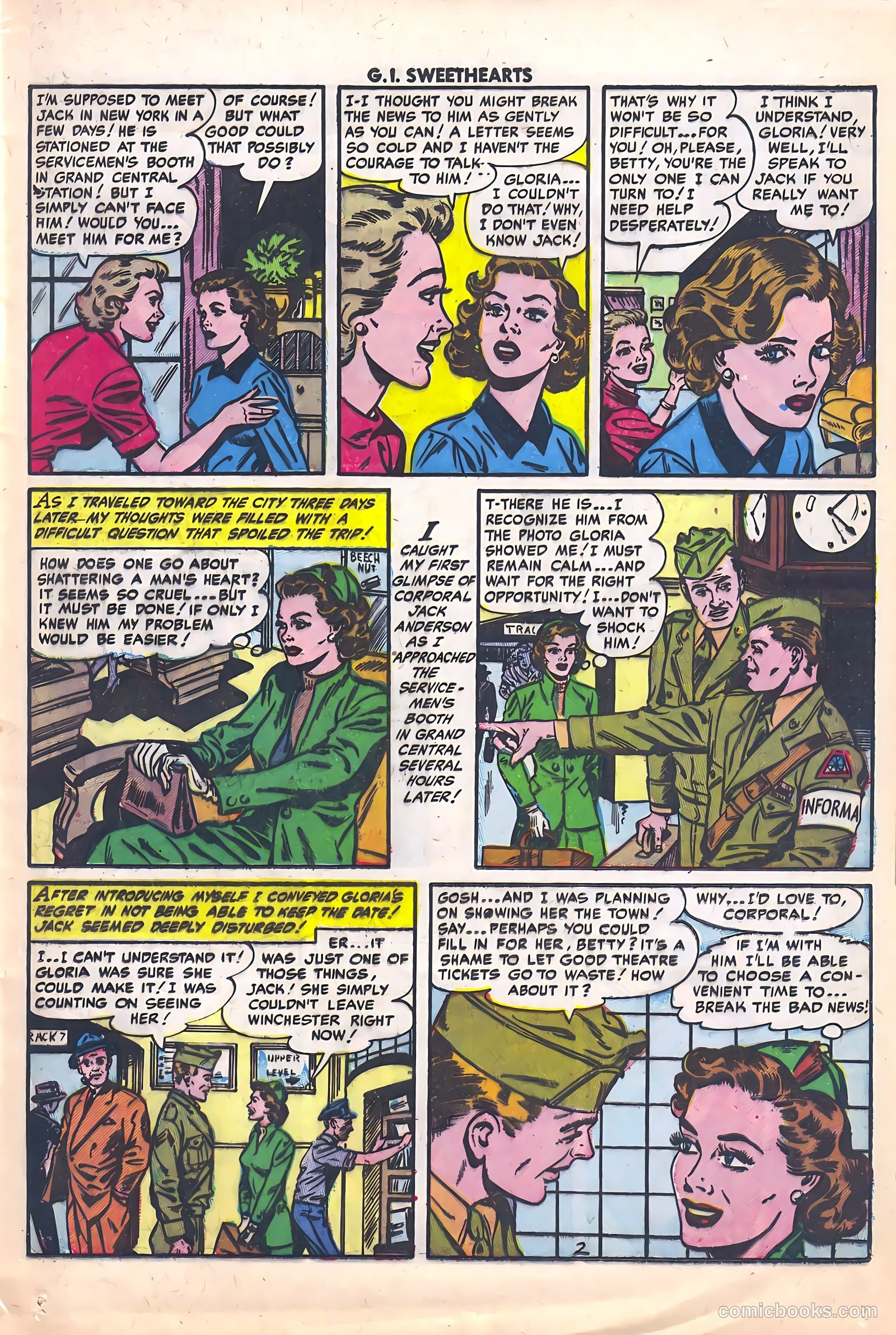 G.I. Sweethearts #40 (1954) — page 13 of 36