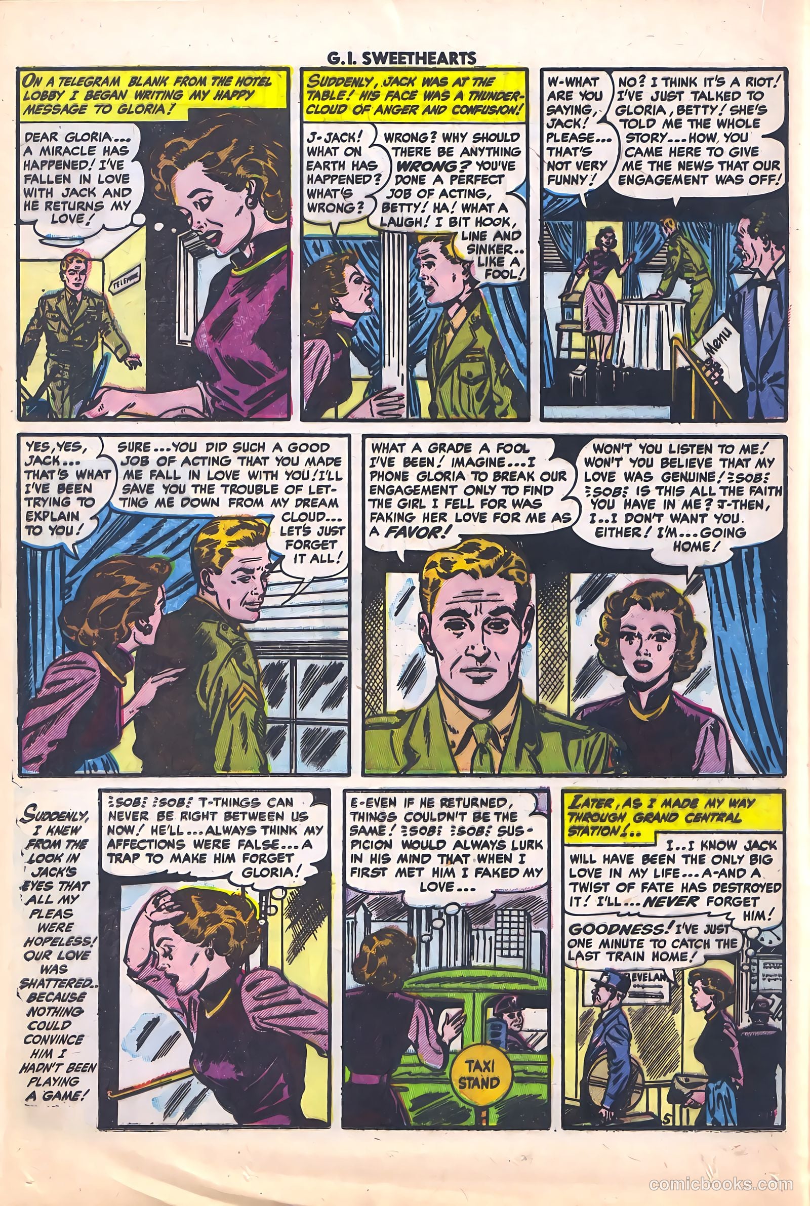 G.I. Sweethearts #40 (1954) — page 16 of 36