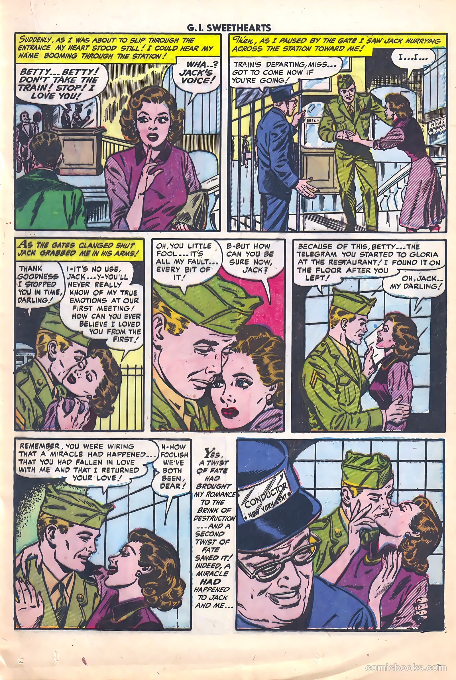 G.I. Sweethearts #40 (1954) — page 17 of 36