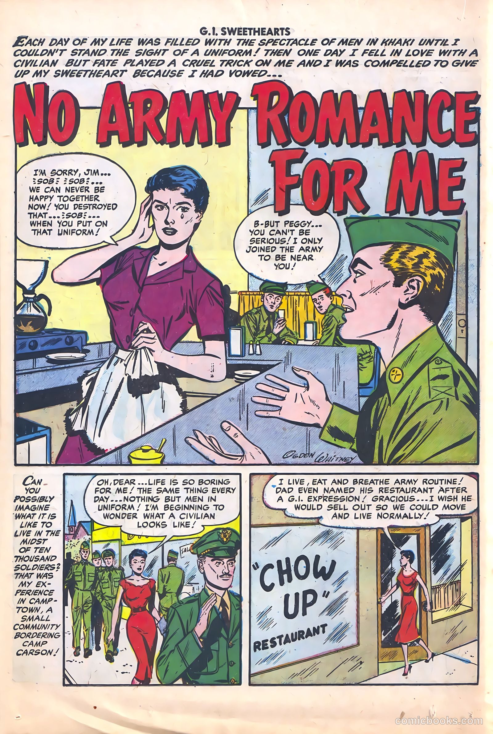 G.I. Sweethearts #40 (1954) — page 18 of 36