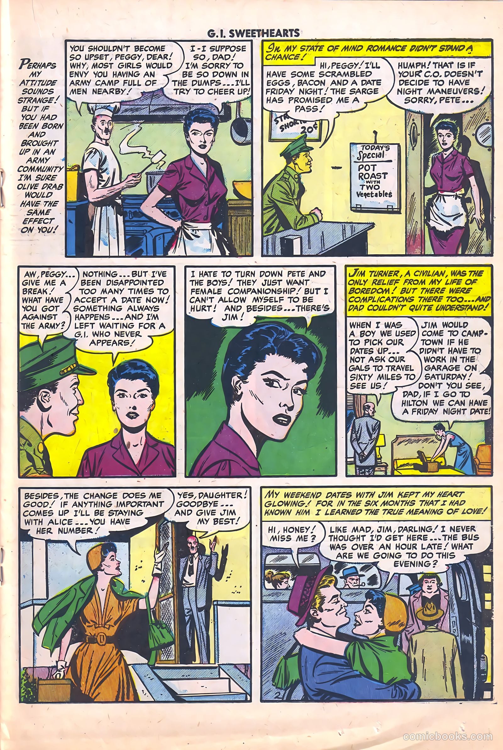 G.I. Sweethearts #40 (1954) — page 19 of 36