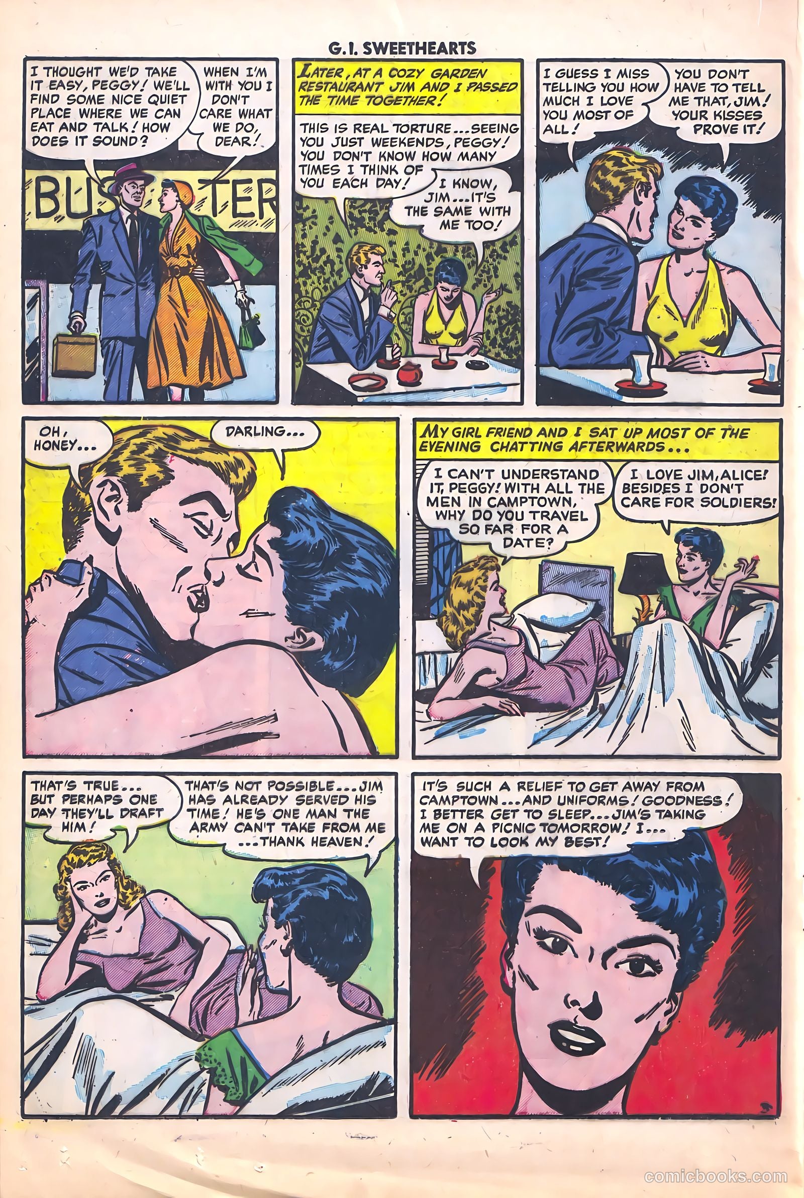 G.I. Sweethearts #40 (1954) — page 20 of 36