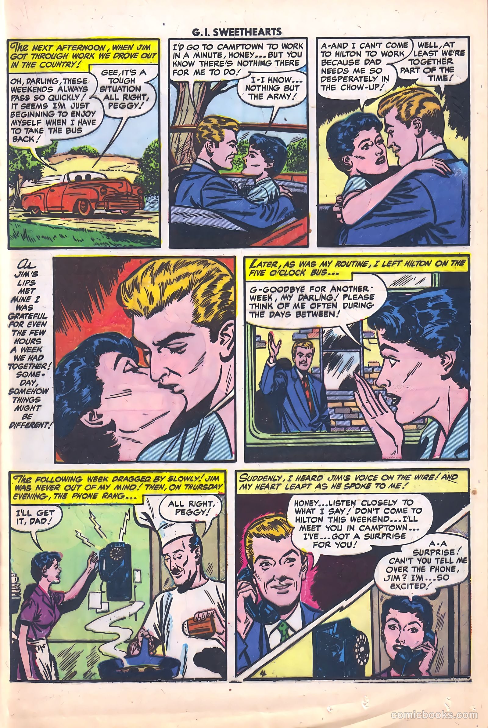 G.I. Sweethearts #40 (1954) — page 21 of 36