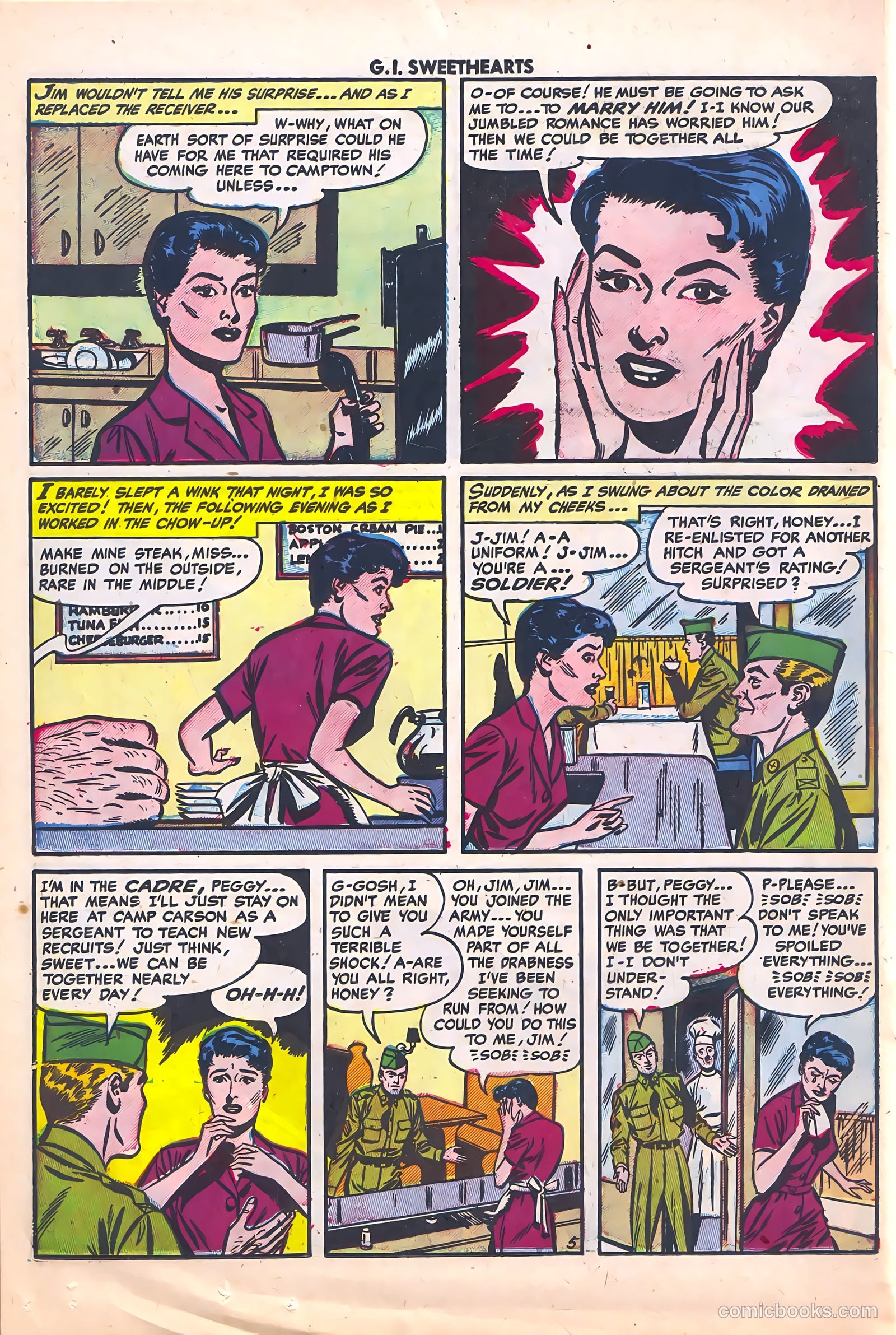 G.I. Sweethearts #40 (1954) — page 22 of 36
