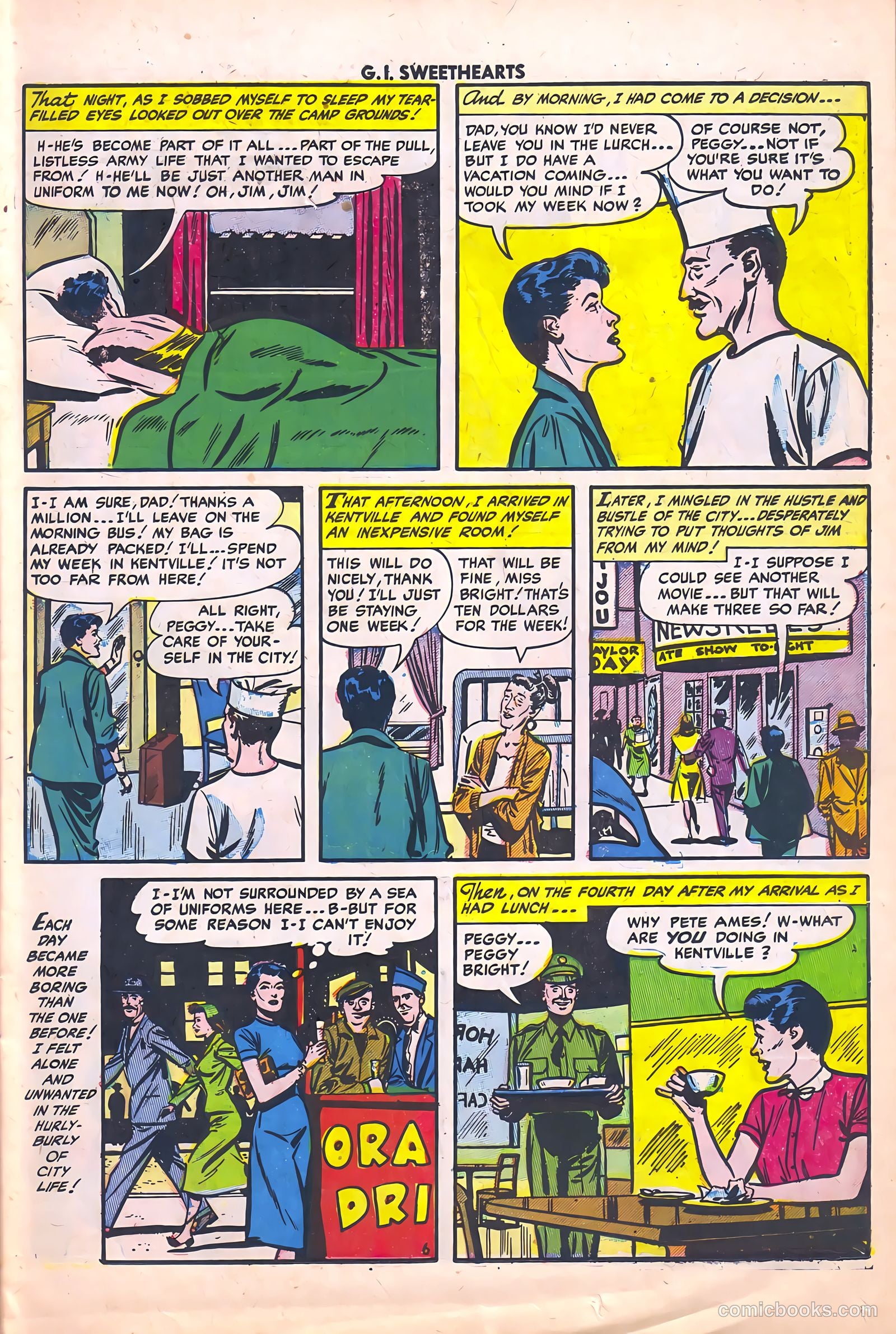 G.I. Sweethearts #40 (1954) — page 23 of 36