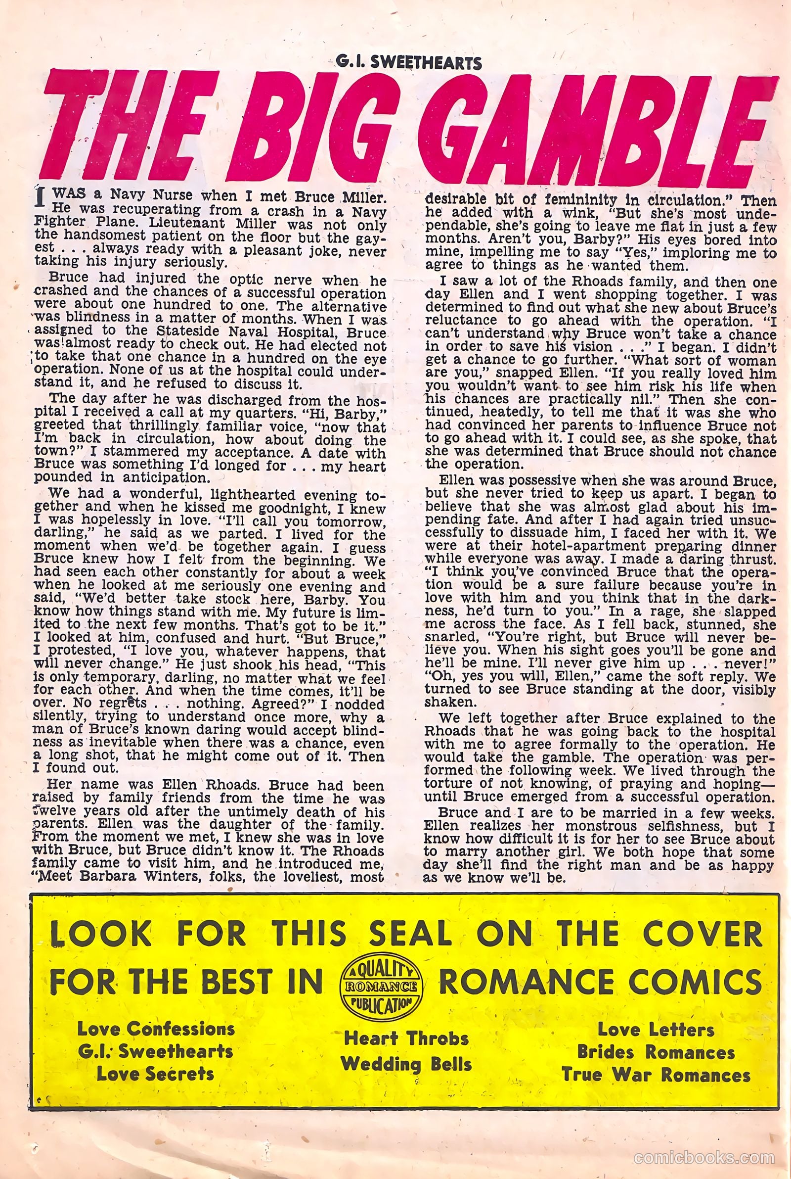 G.I. Sweethearts #40 (1954) — page 26 of 36