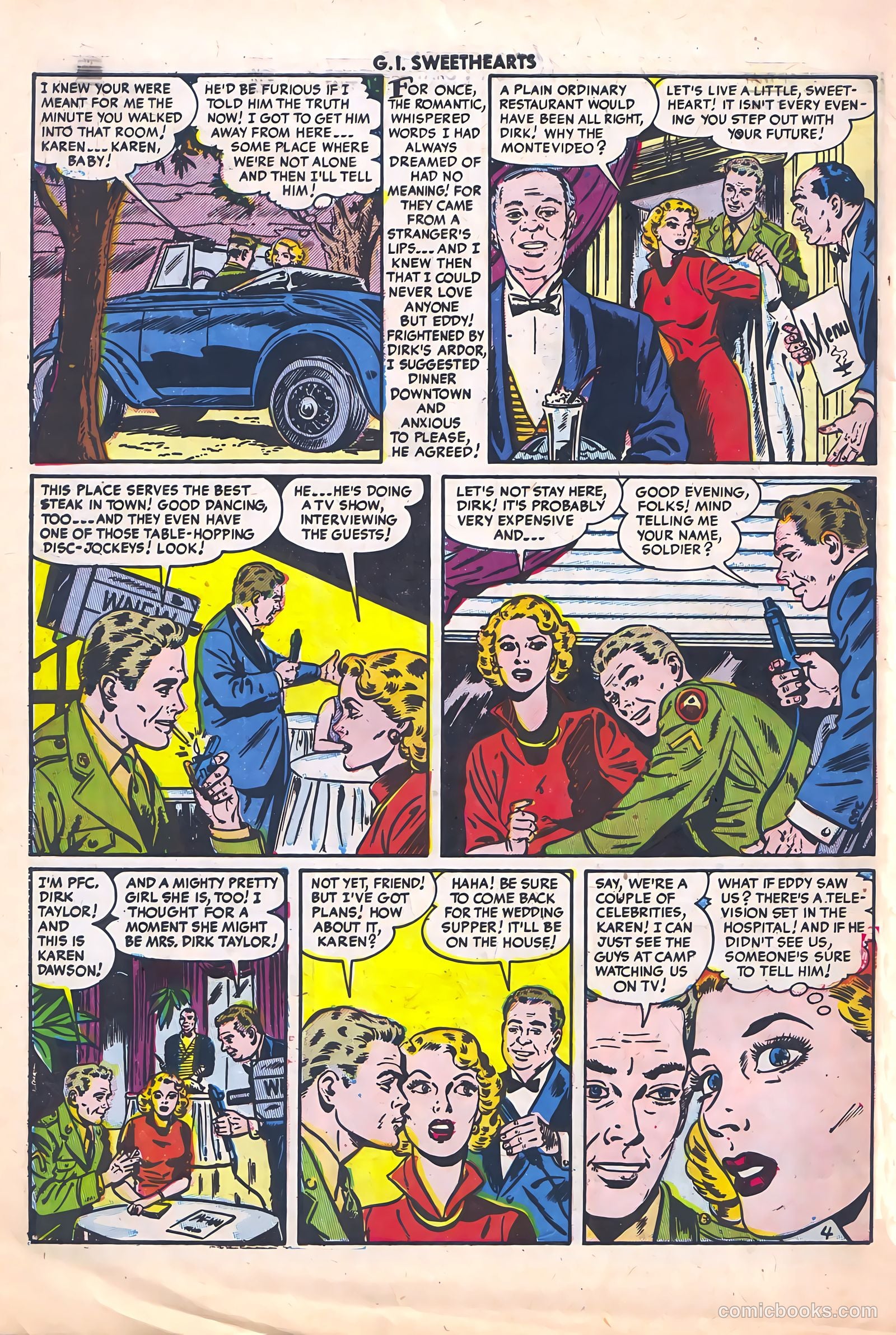 G.I. Sweethearts #40 (1954) — page 30 of 36